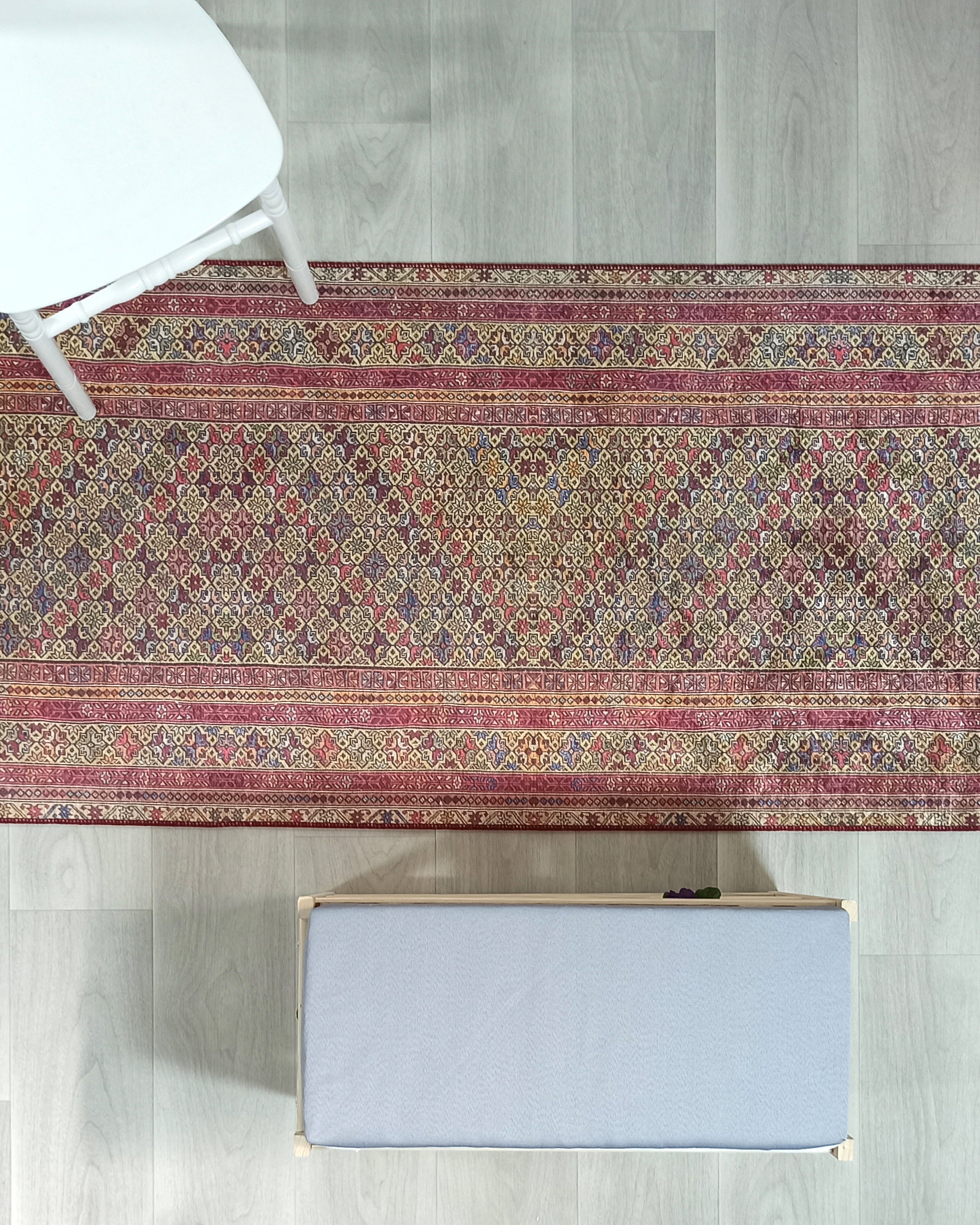 Arsa Turkish Oushak Red Beige Rug