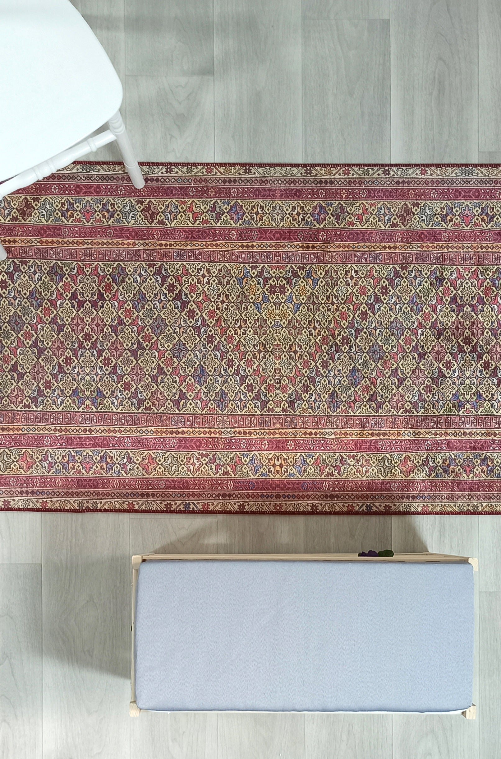 Arsa Turkish Oushak Red Beige Rug