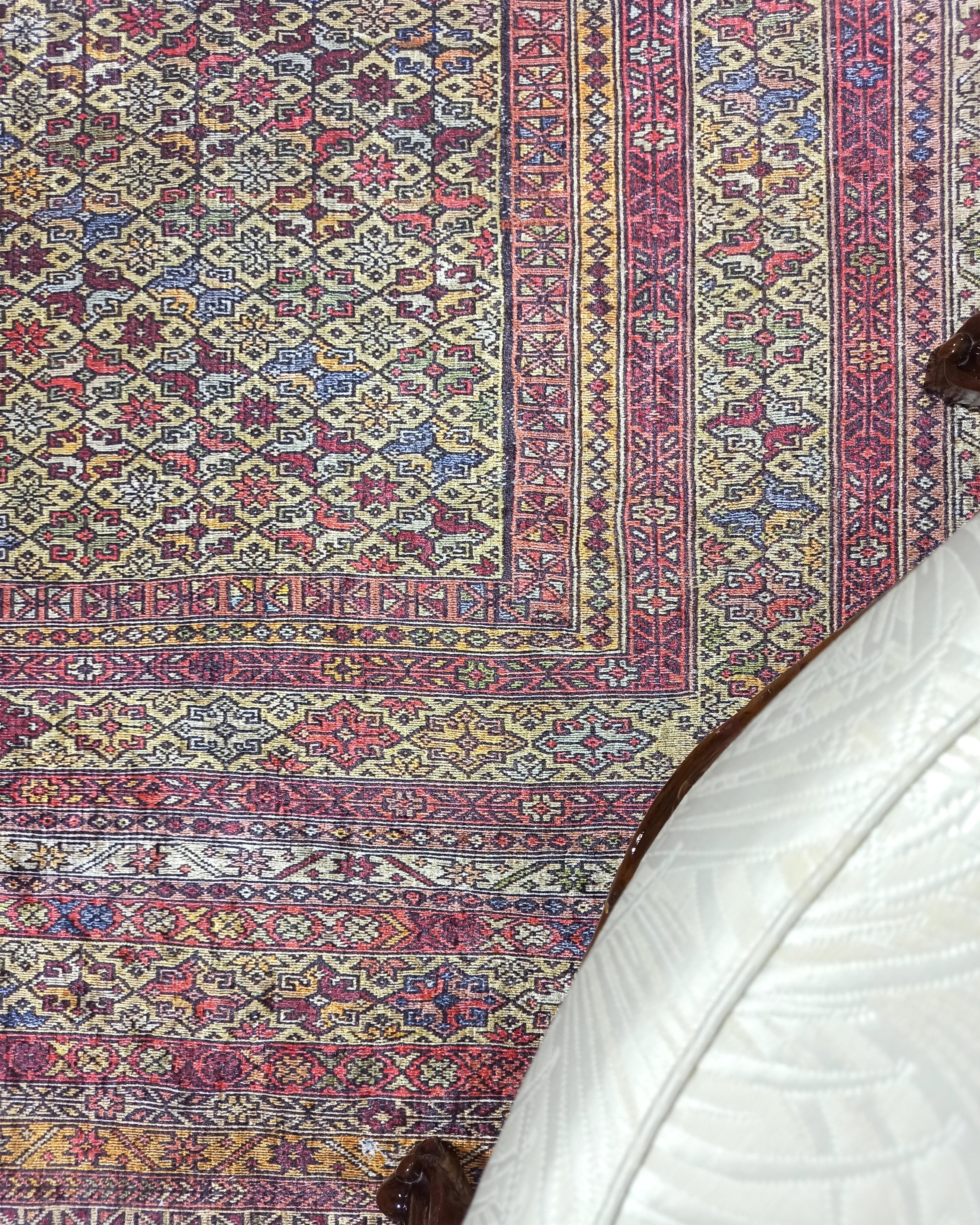 Arsa Turkish Oushak Red Beige Rug