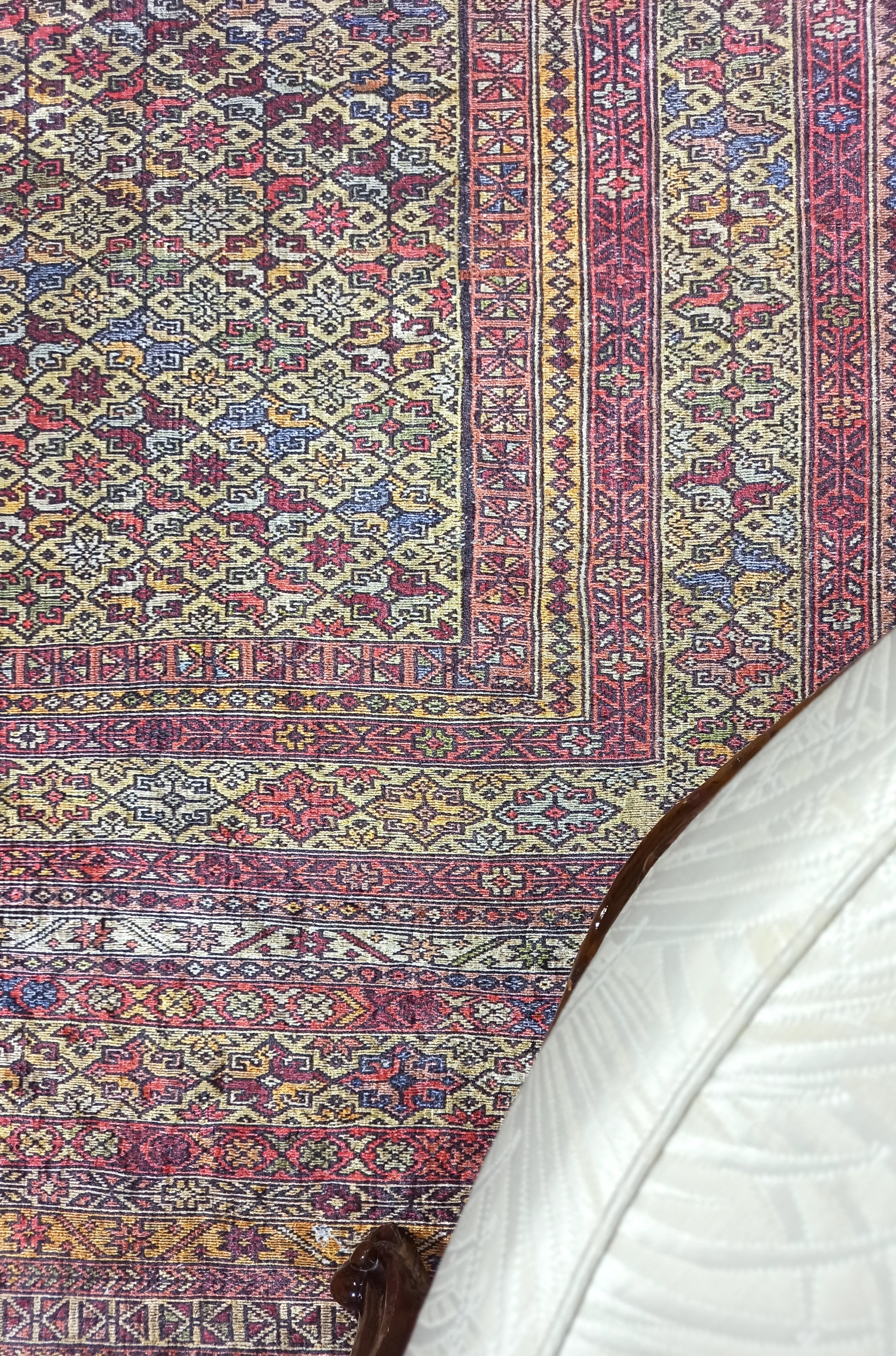 Arsa Turkish Oushak Red Beige Rug