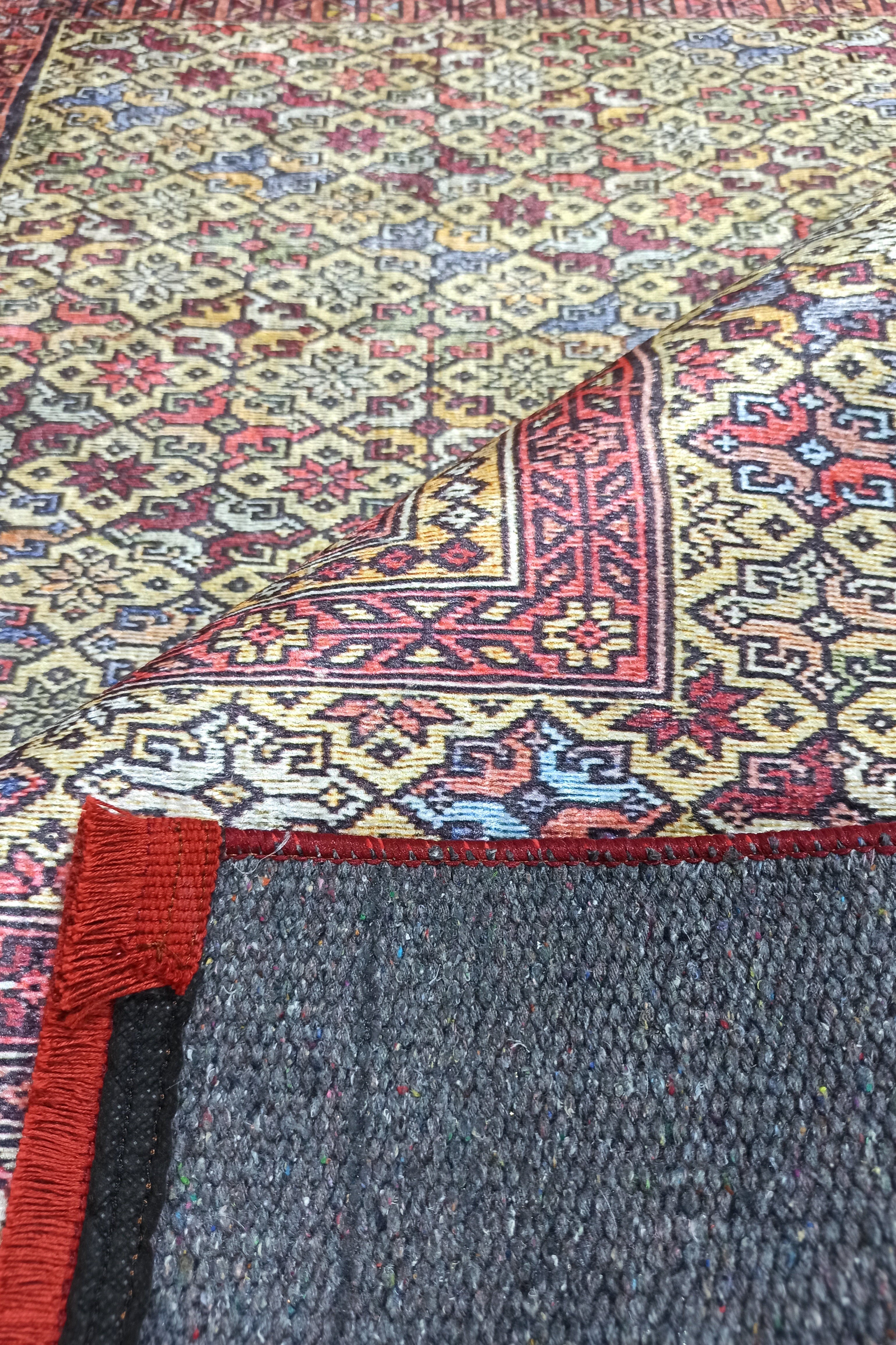 Arsa Turkish Oushak Red Beige Rug