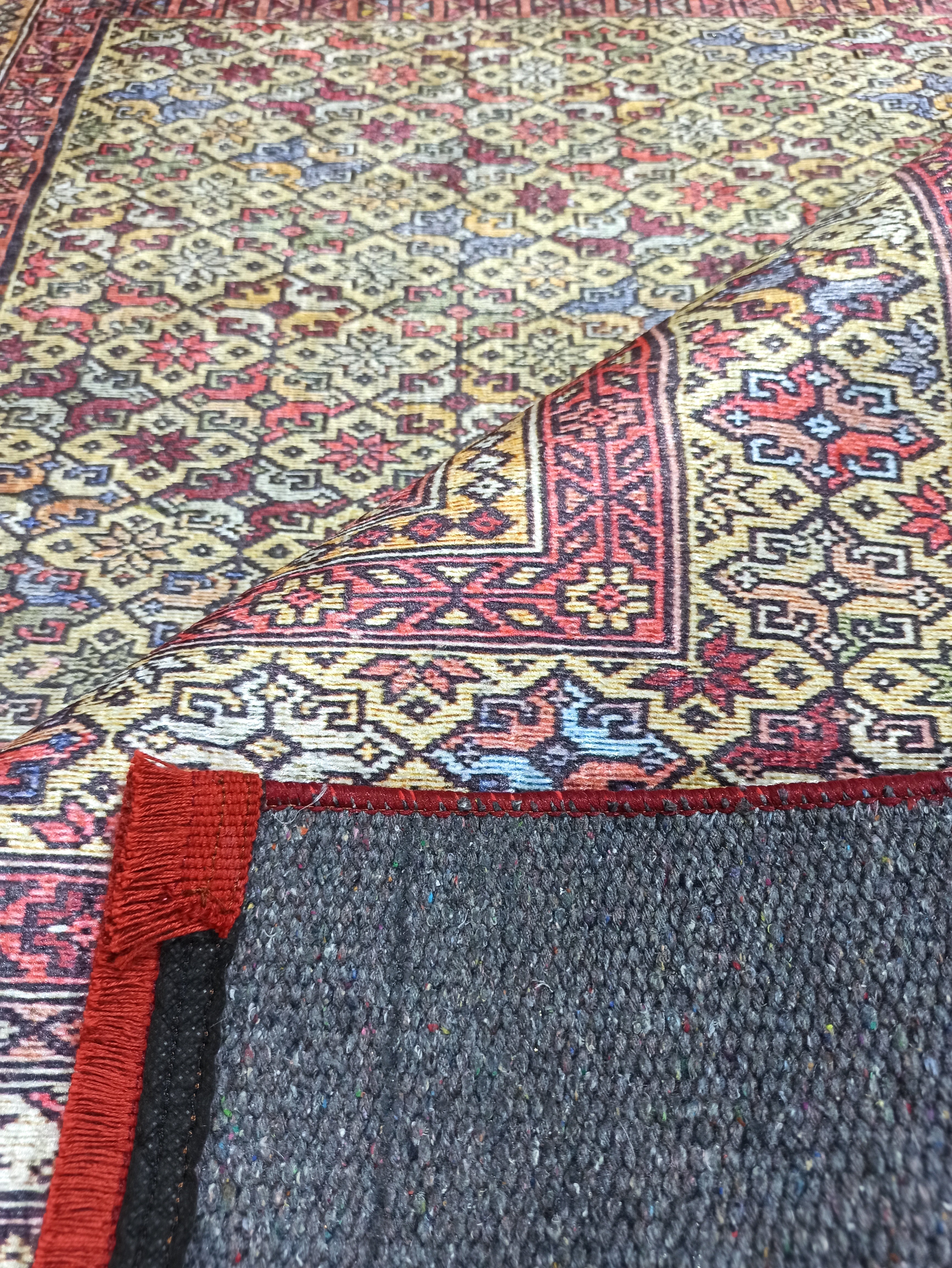 Arsa Turkish Oushak Red Beige Rug