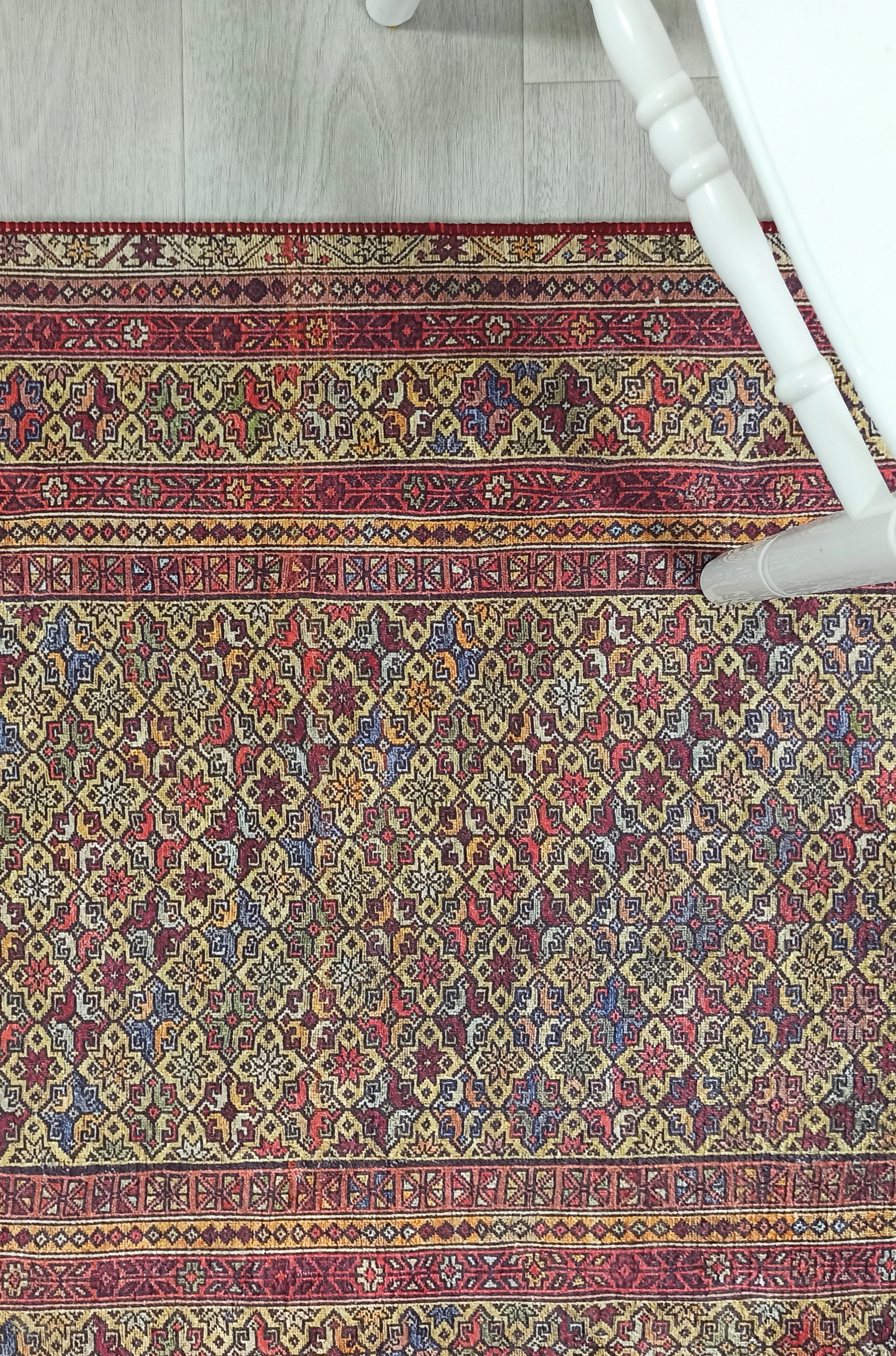 Arsa Turkish Oushak Red Beige Rug