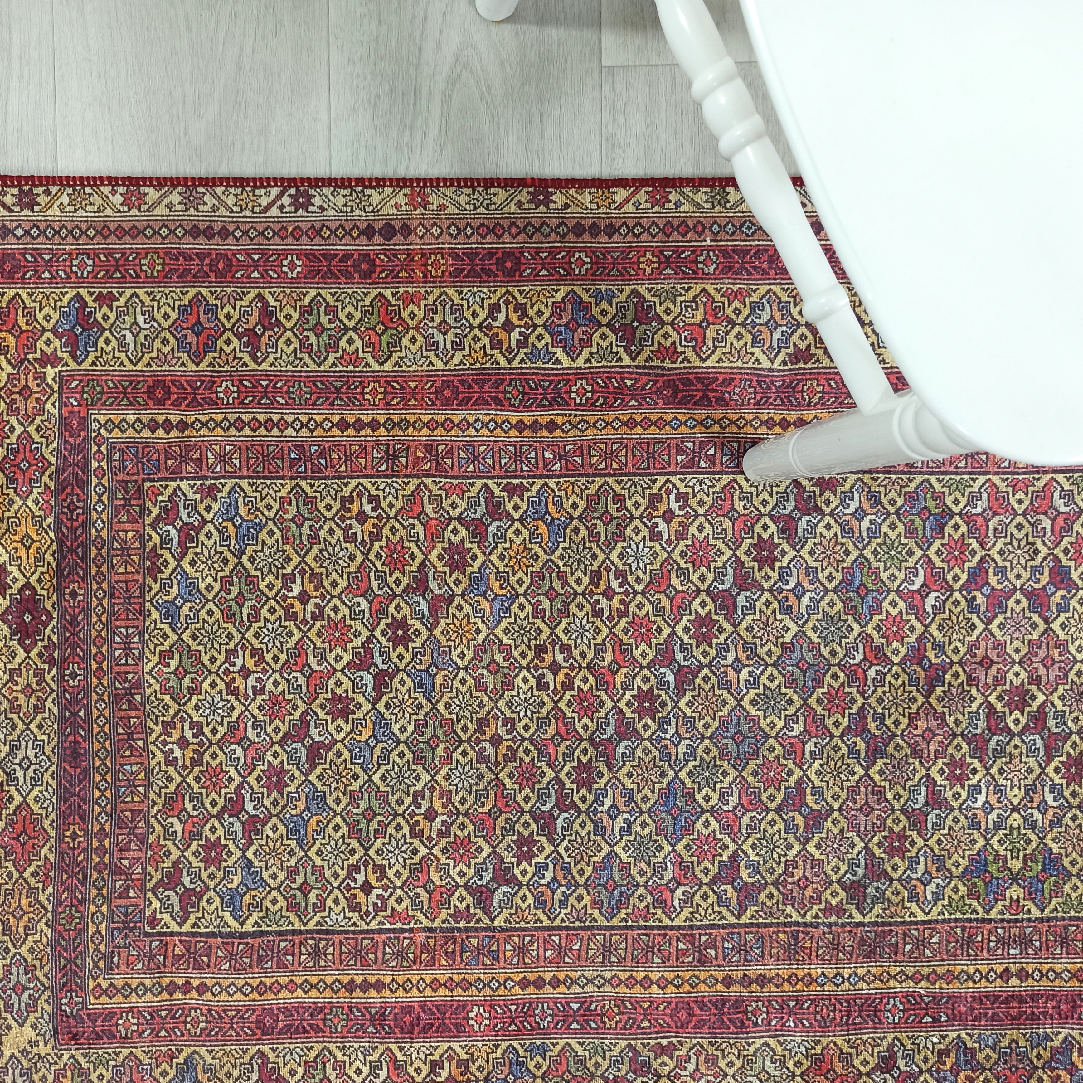 Arsa Turkish Oushak Red Beige Rug