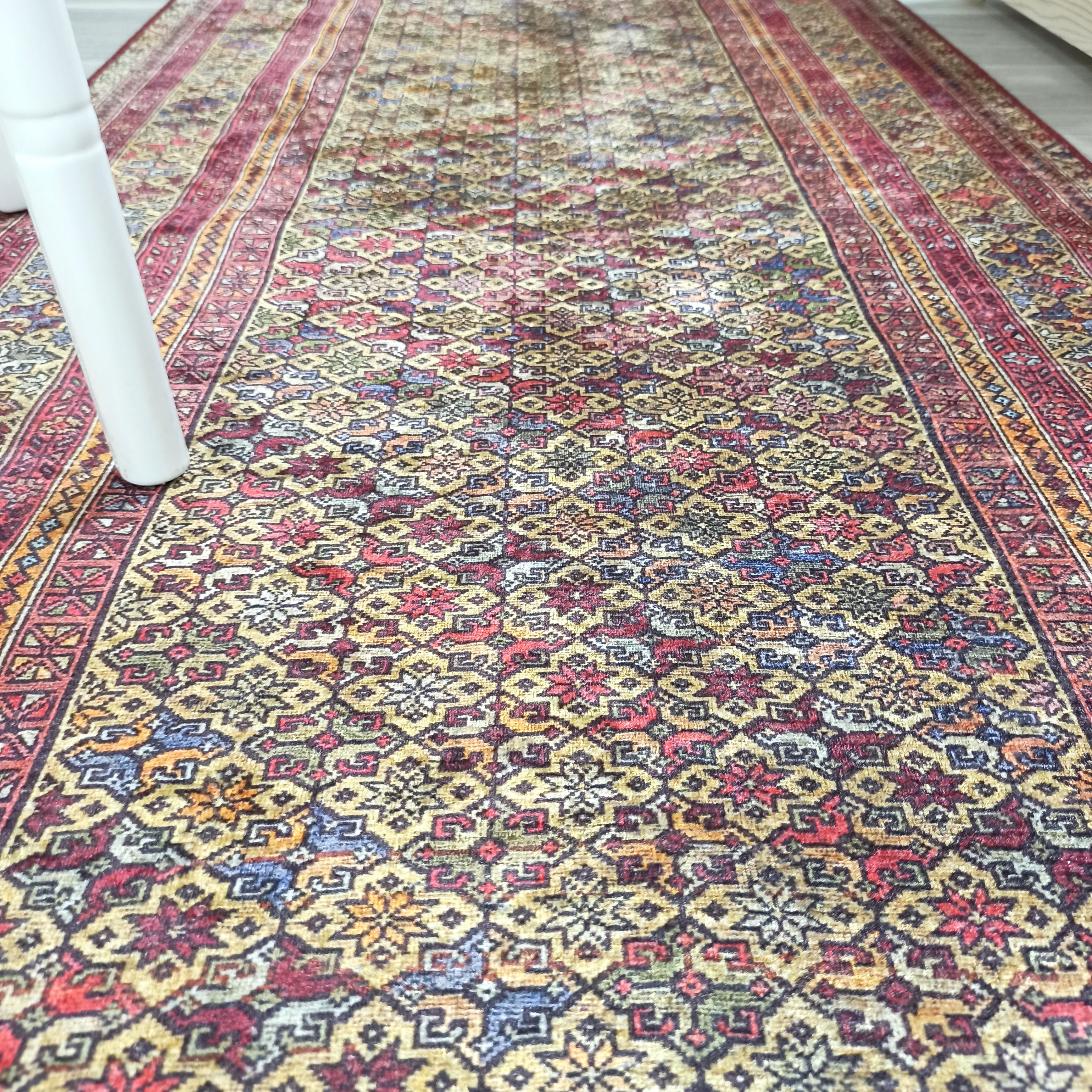 Arsa Turkish Oushak Red Beige Rug