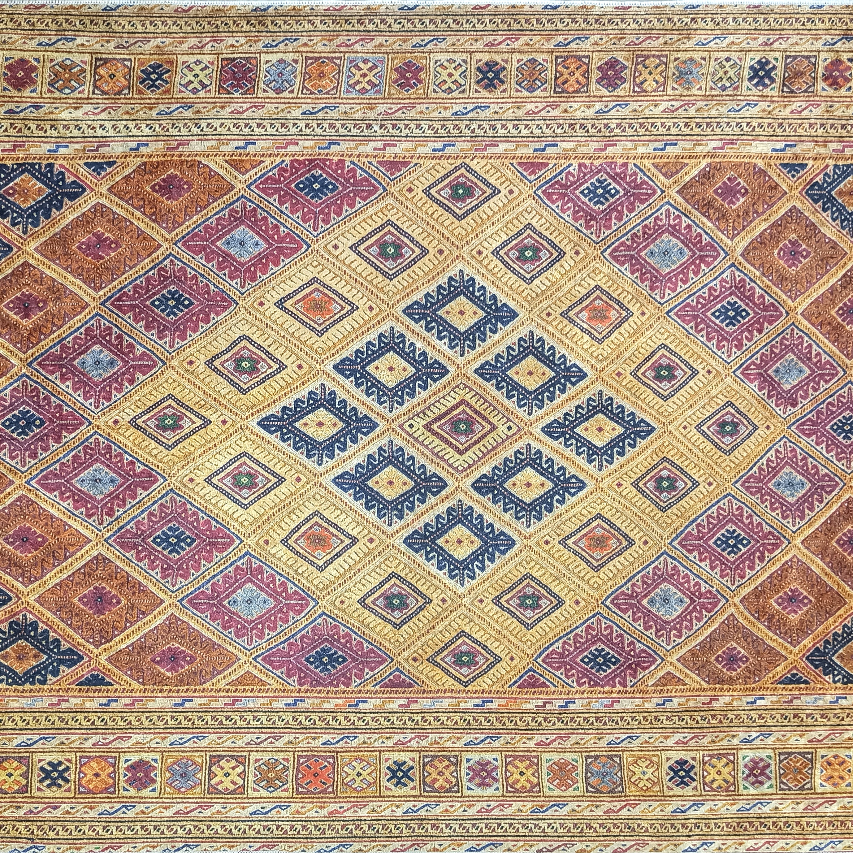 Emra Turkish Kilim Muted Orange Rug