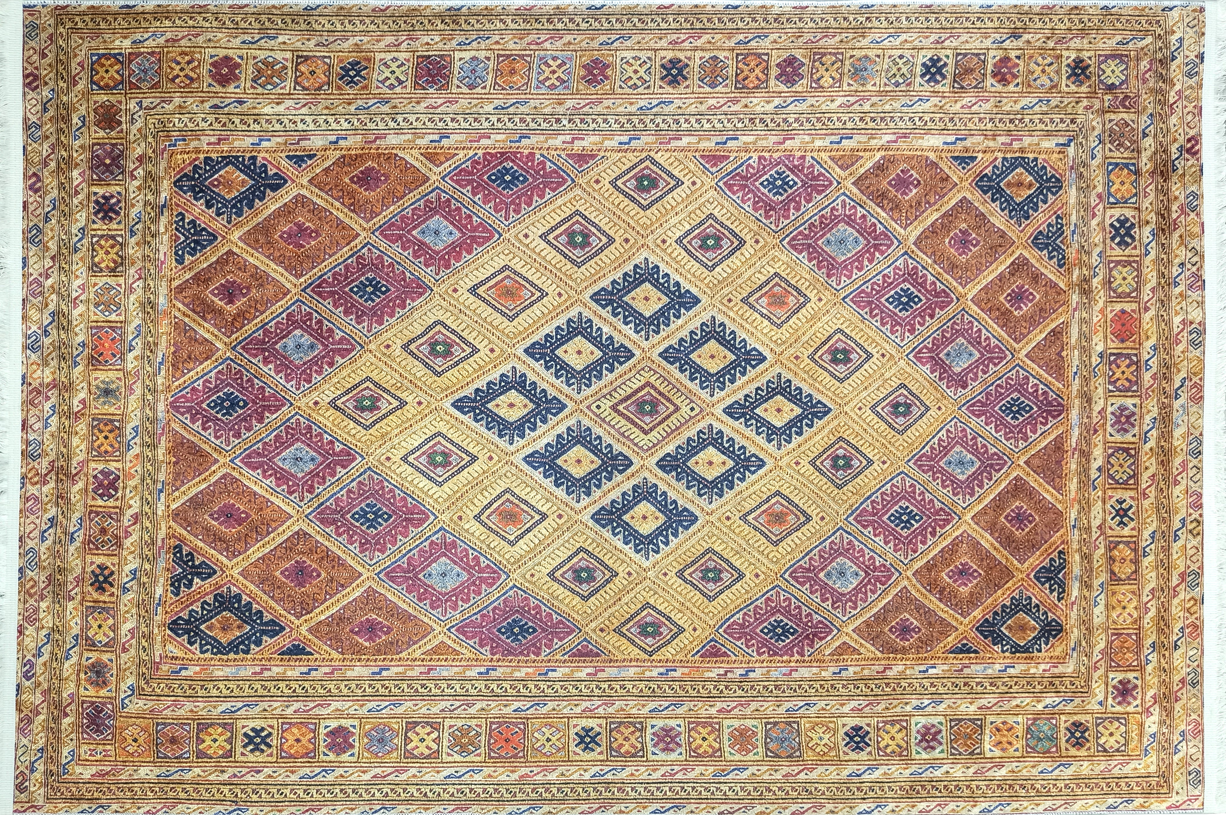 Emra Turkish Kilim Muted Orange Rug