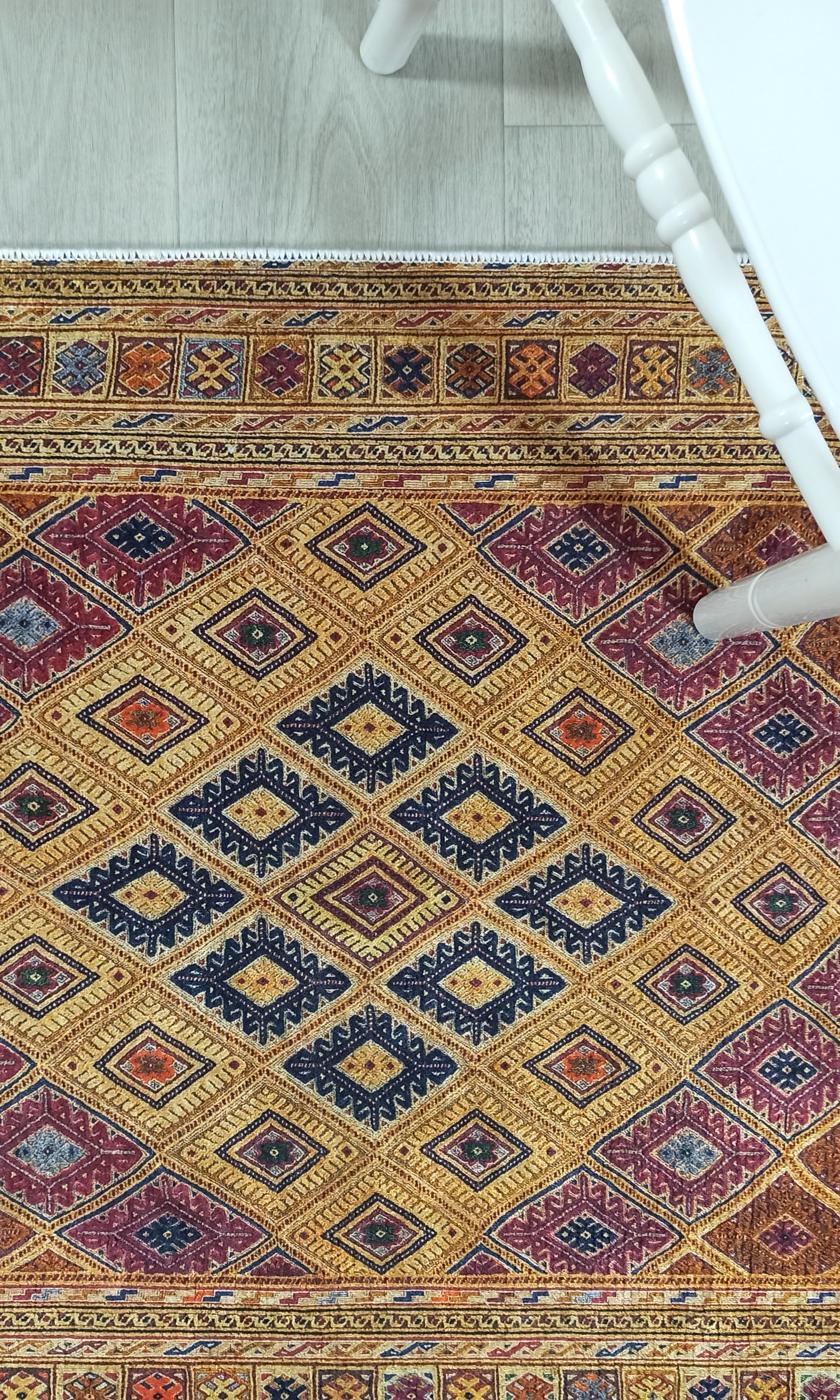 Emra Turkish Kilim Muted Orange Rug