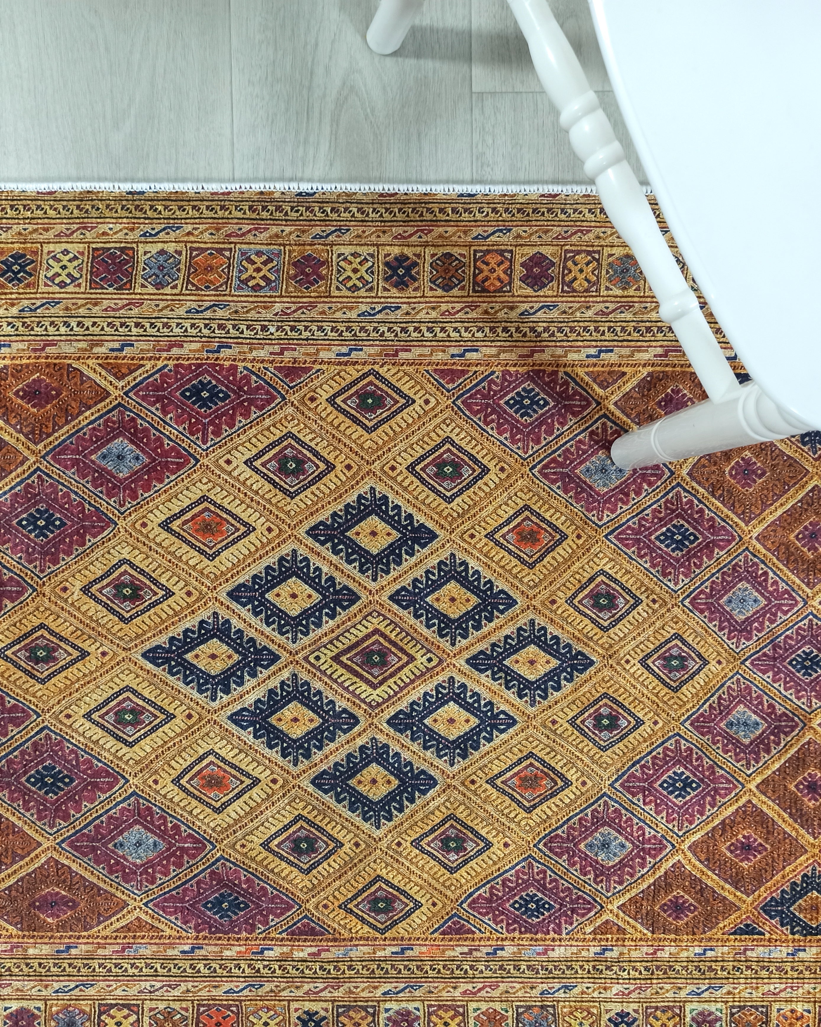 Emra Turkish Kilim Muted Orange Rug