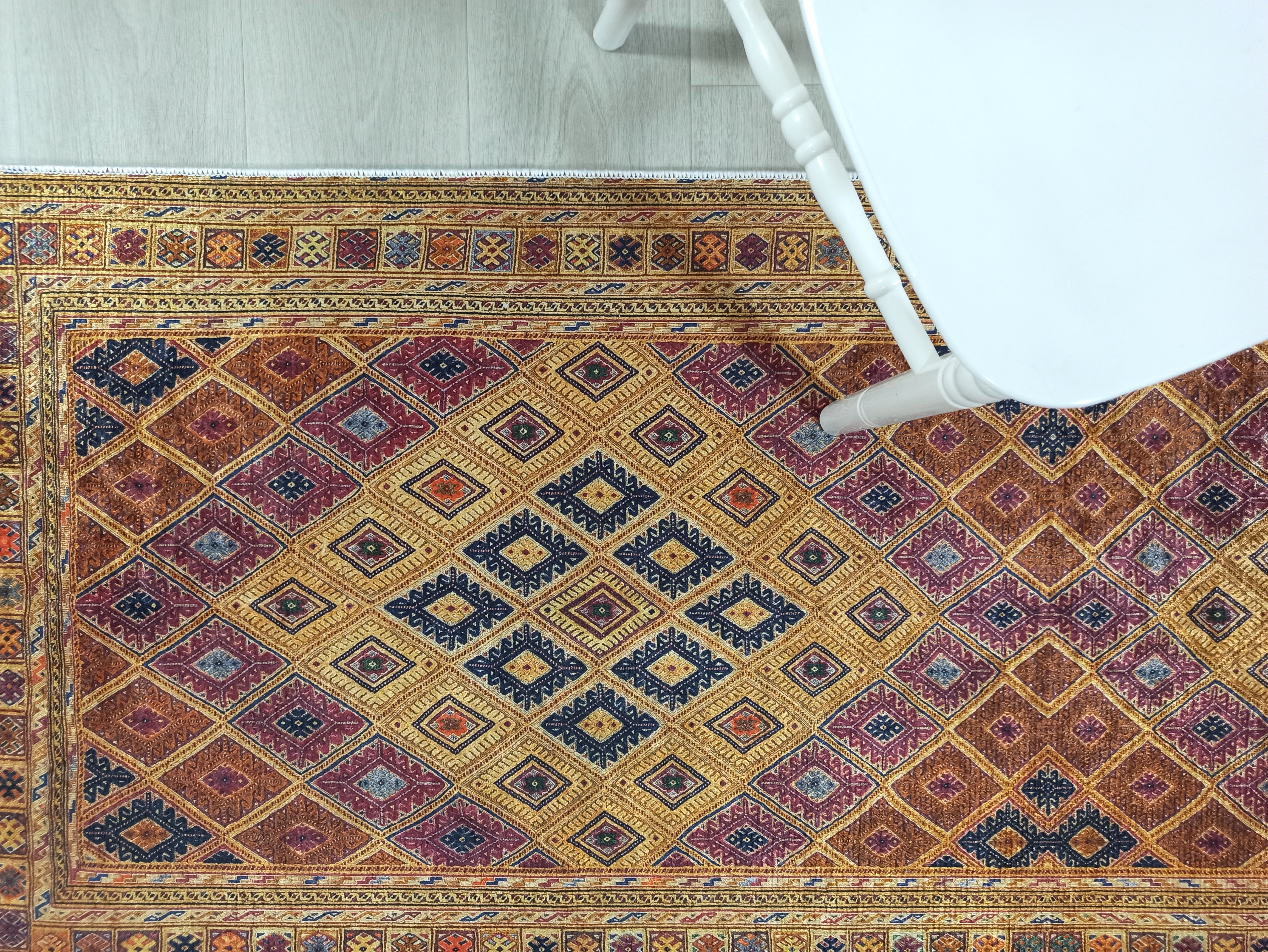 Emra Turkish Kilim Muted Orange Rug