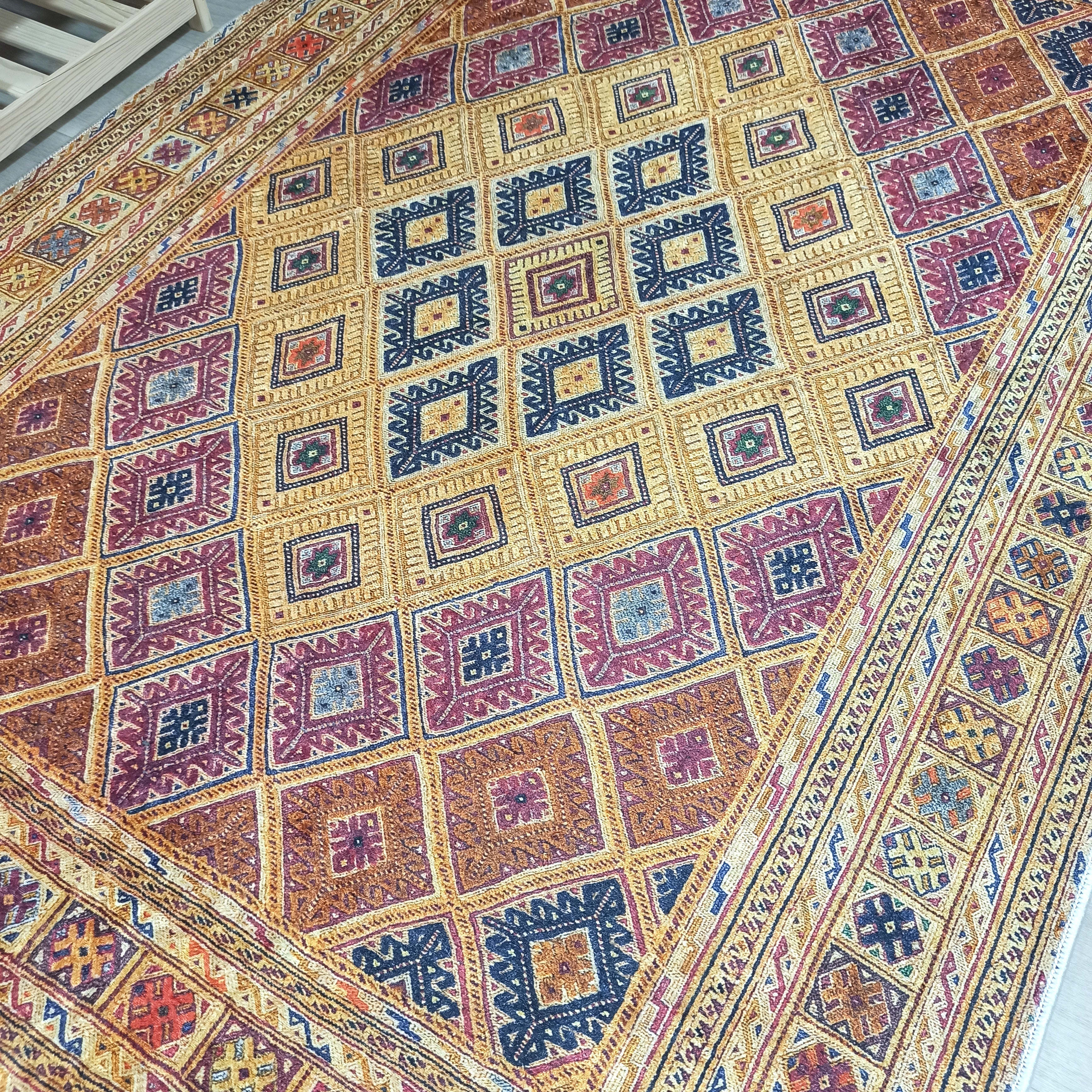 Emra Turkish Kilim Muted Orange Rug