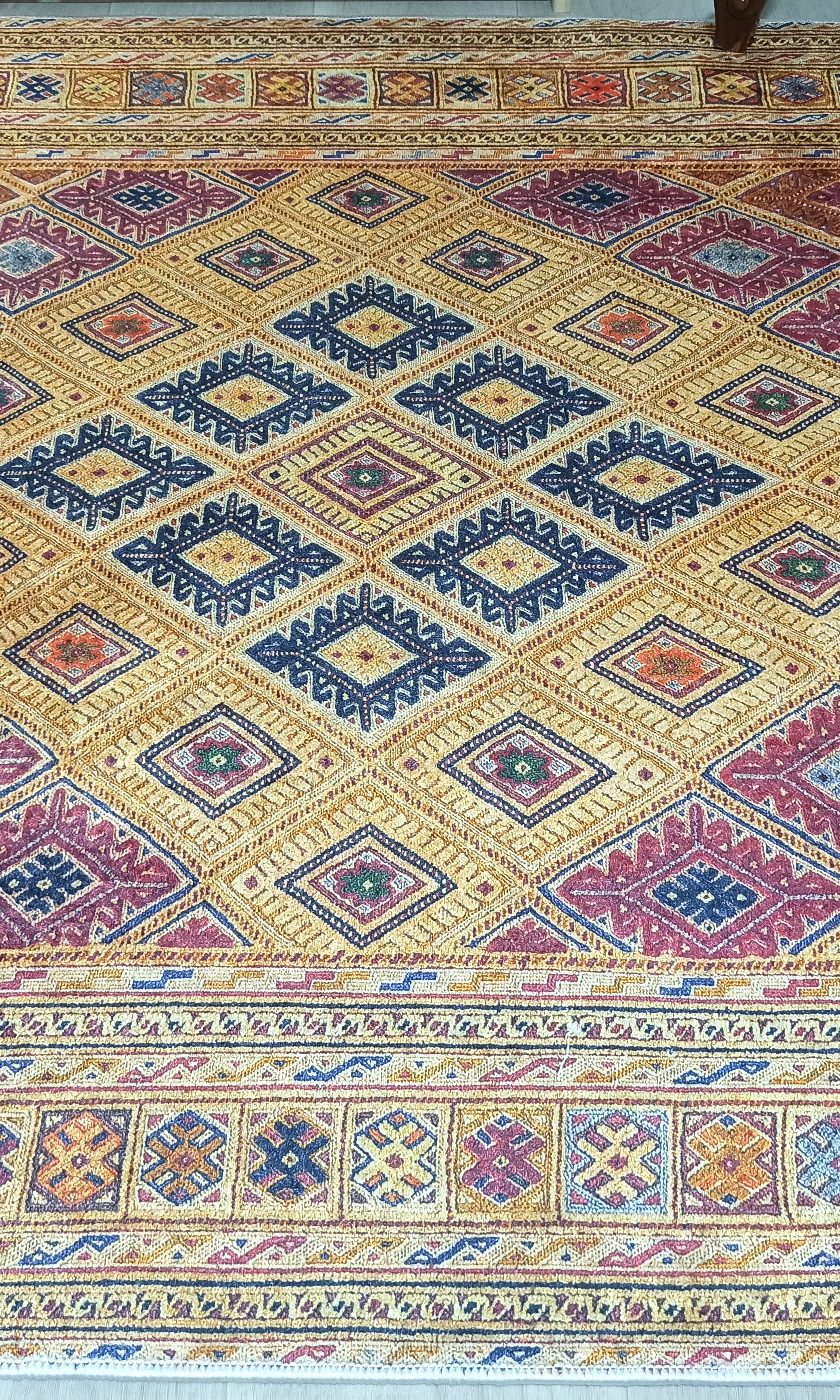 Emra Turkish Kilim Muted Orange Rug