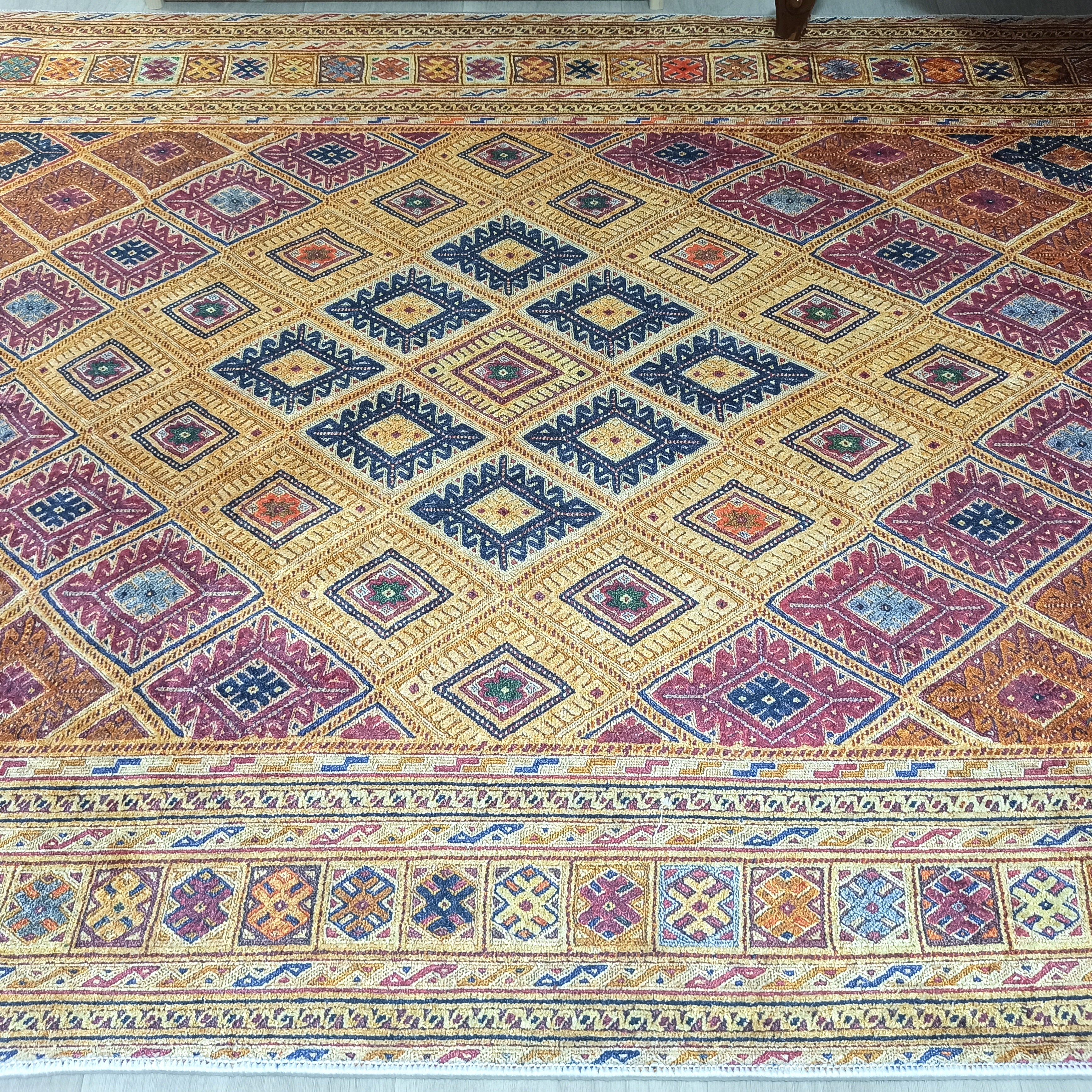 Emra Turkish Kilim Muted Orange Rug