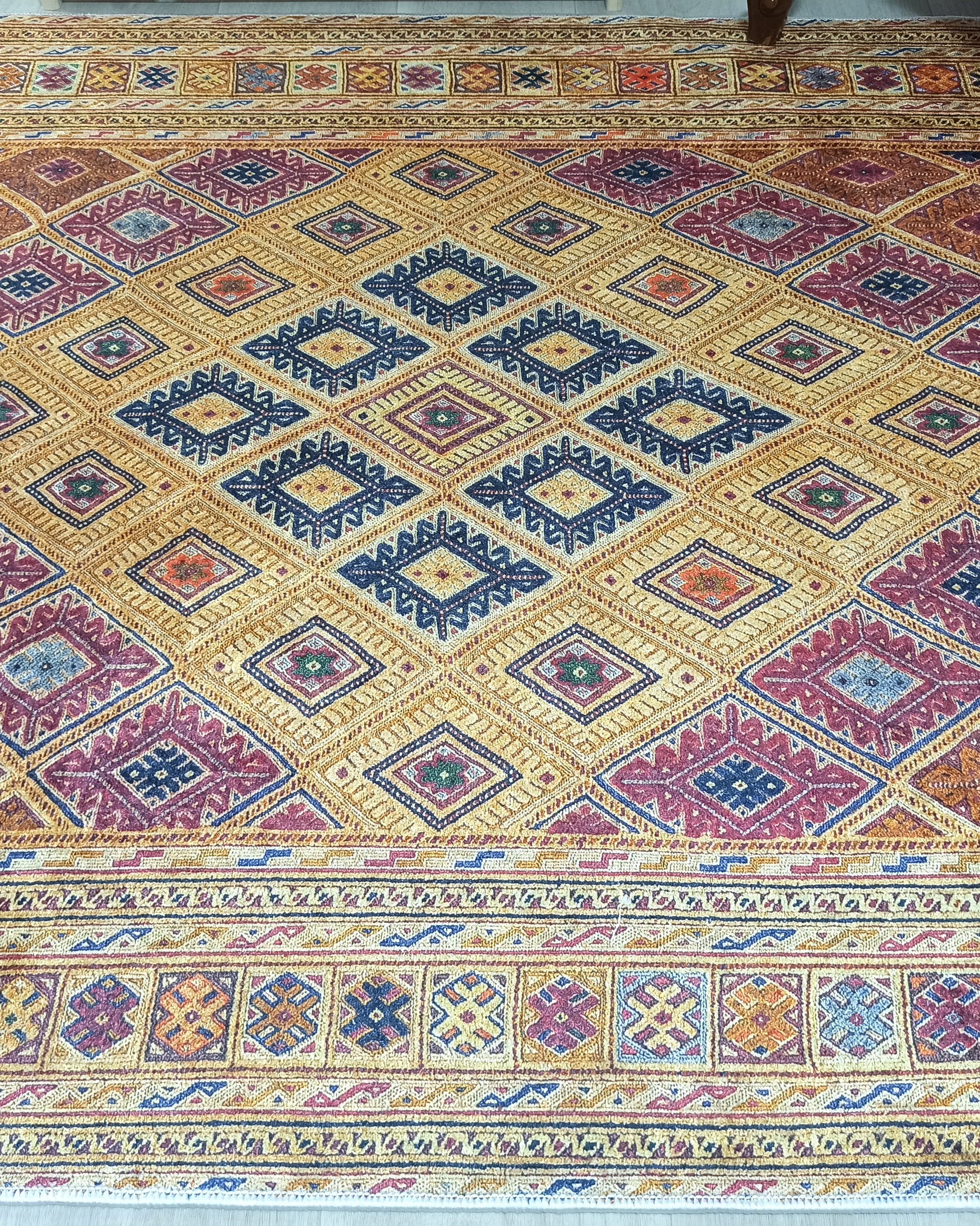 Emra Turkish Kilim Muted Orange Rug