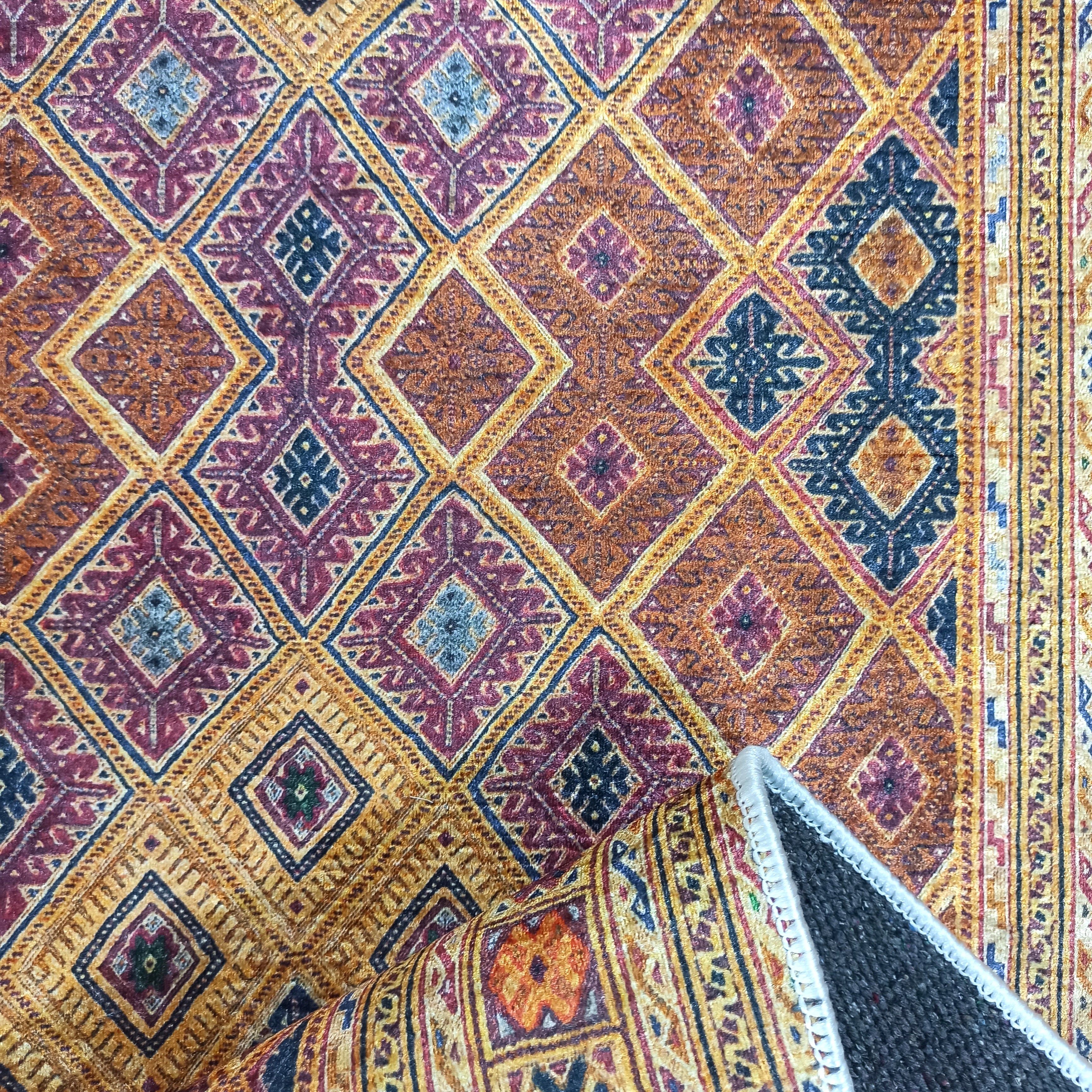 Emra Turkish Kilim Muted Orange Rug