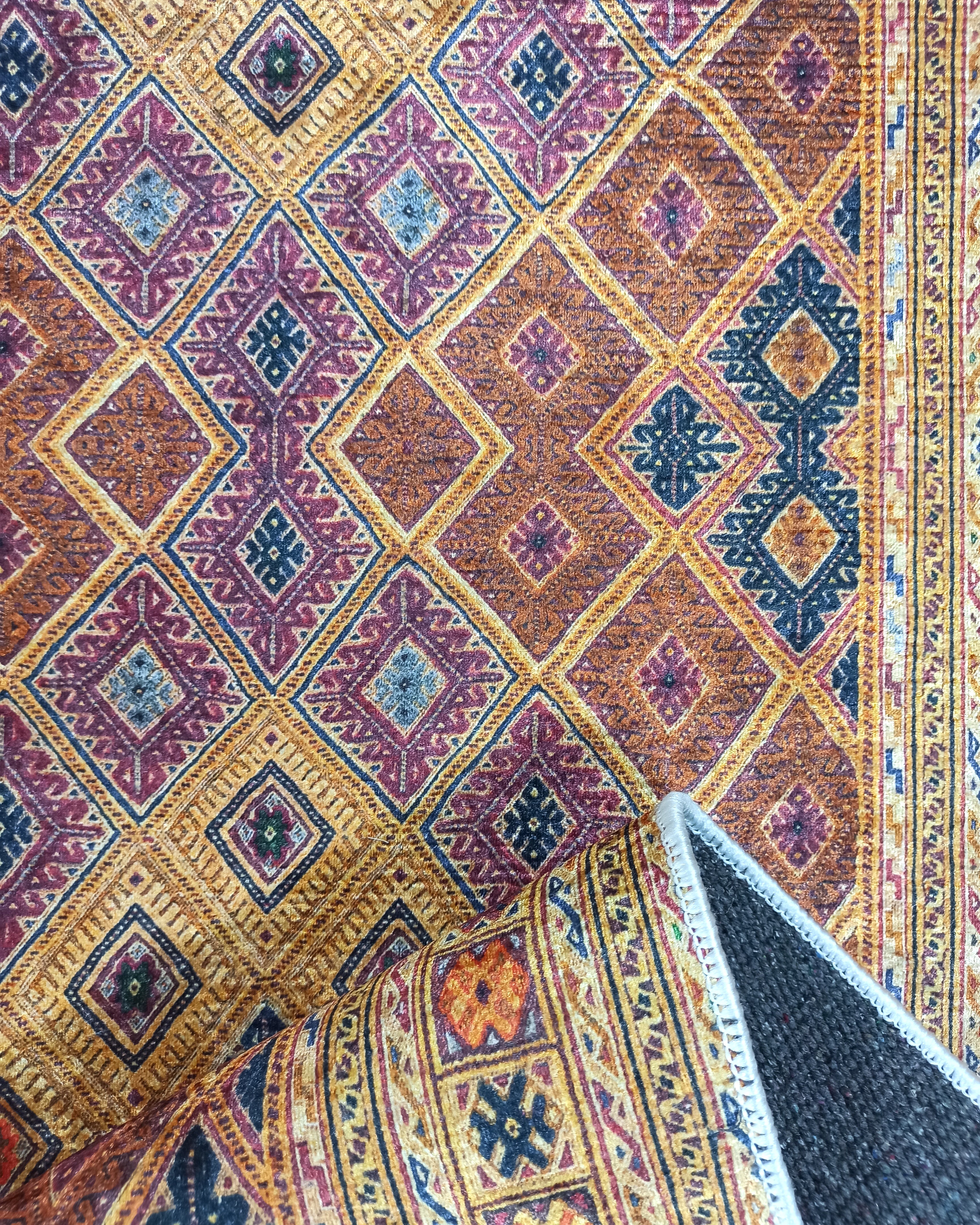 Emra Turkish Kilim Muted Orange Rug