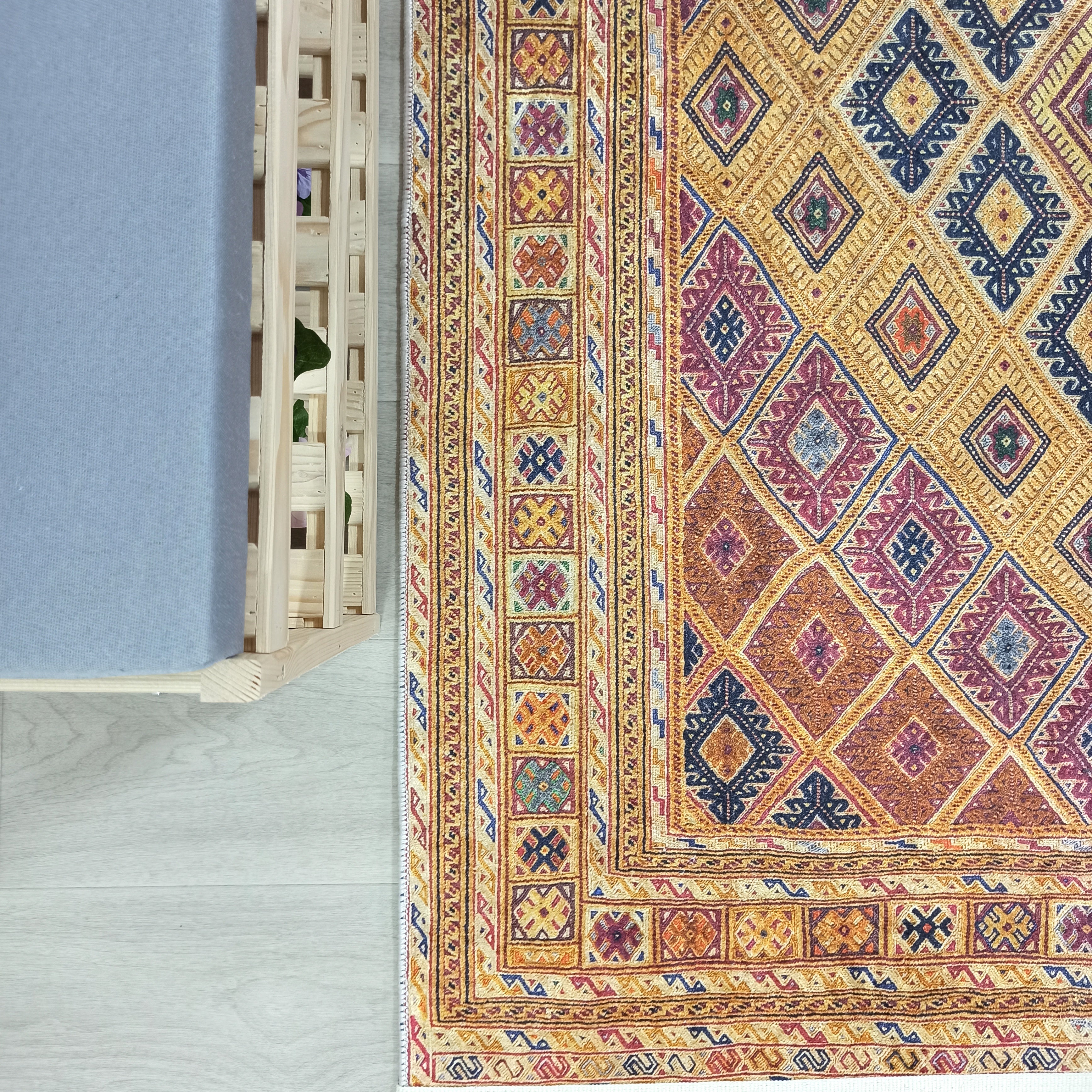 Emra Turkish Kilim Muted Orange Rug