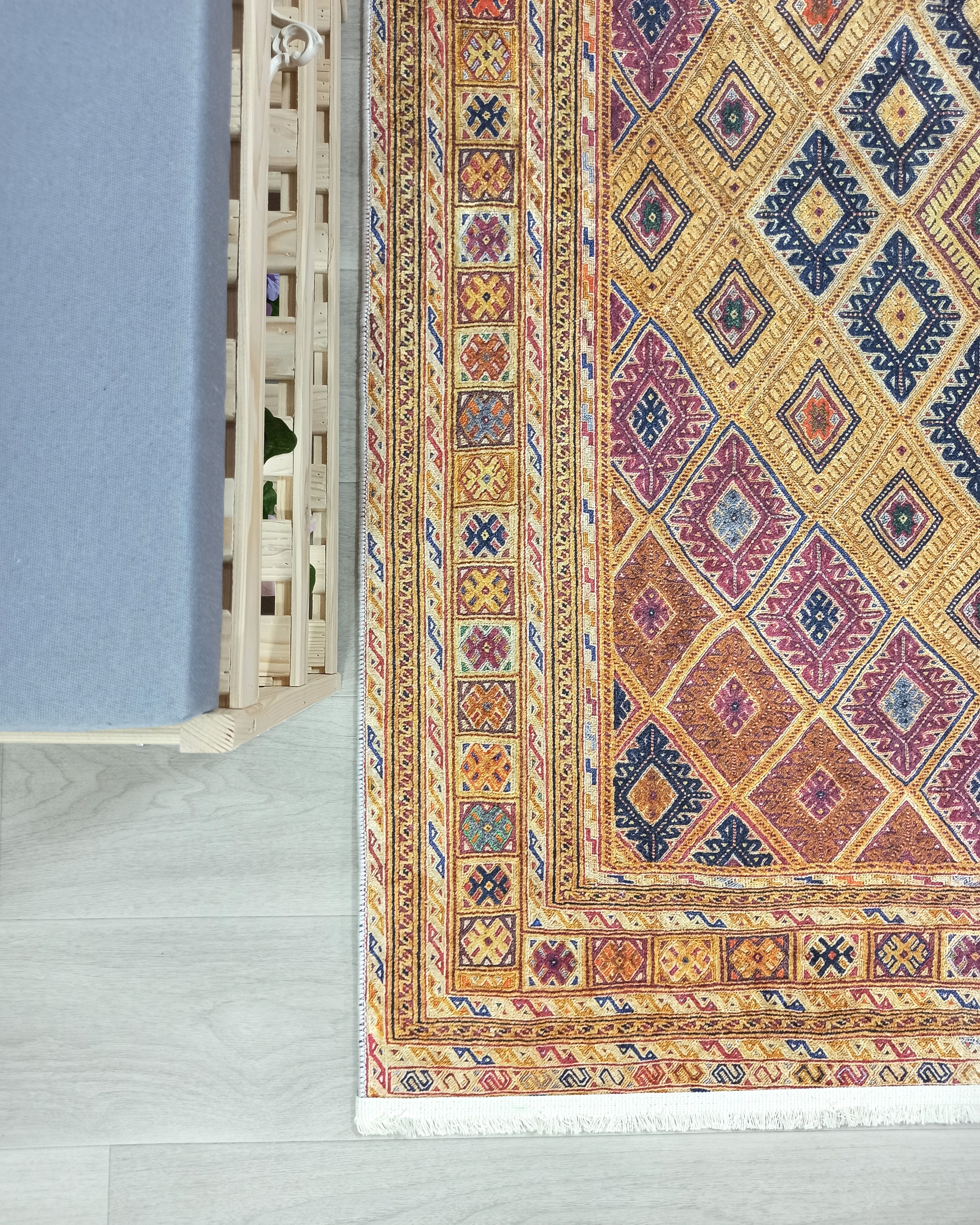 Emra Turkish Kilim Muted Orange Rug