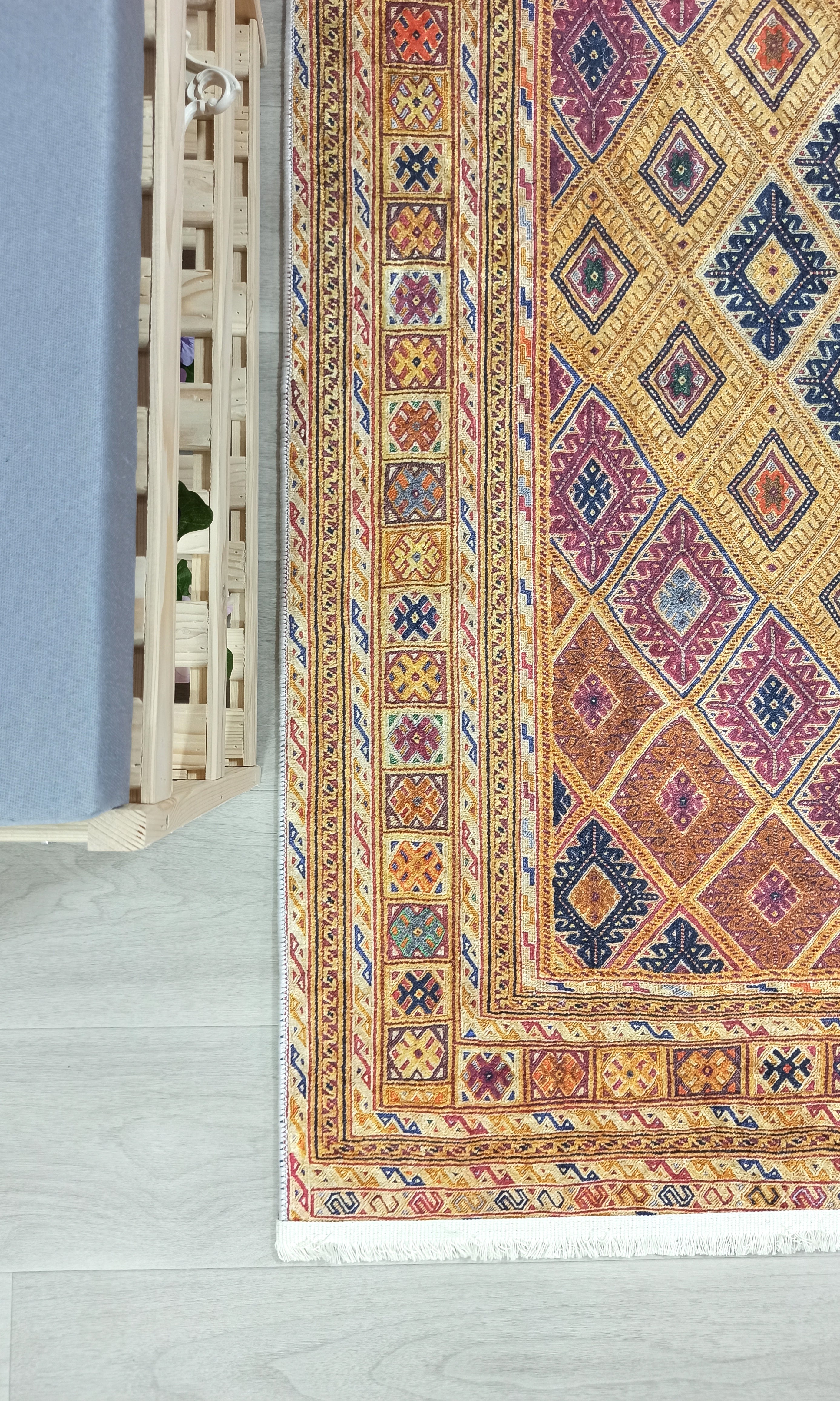 Emra Turkish Kilim Muted Orange Rug