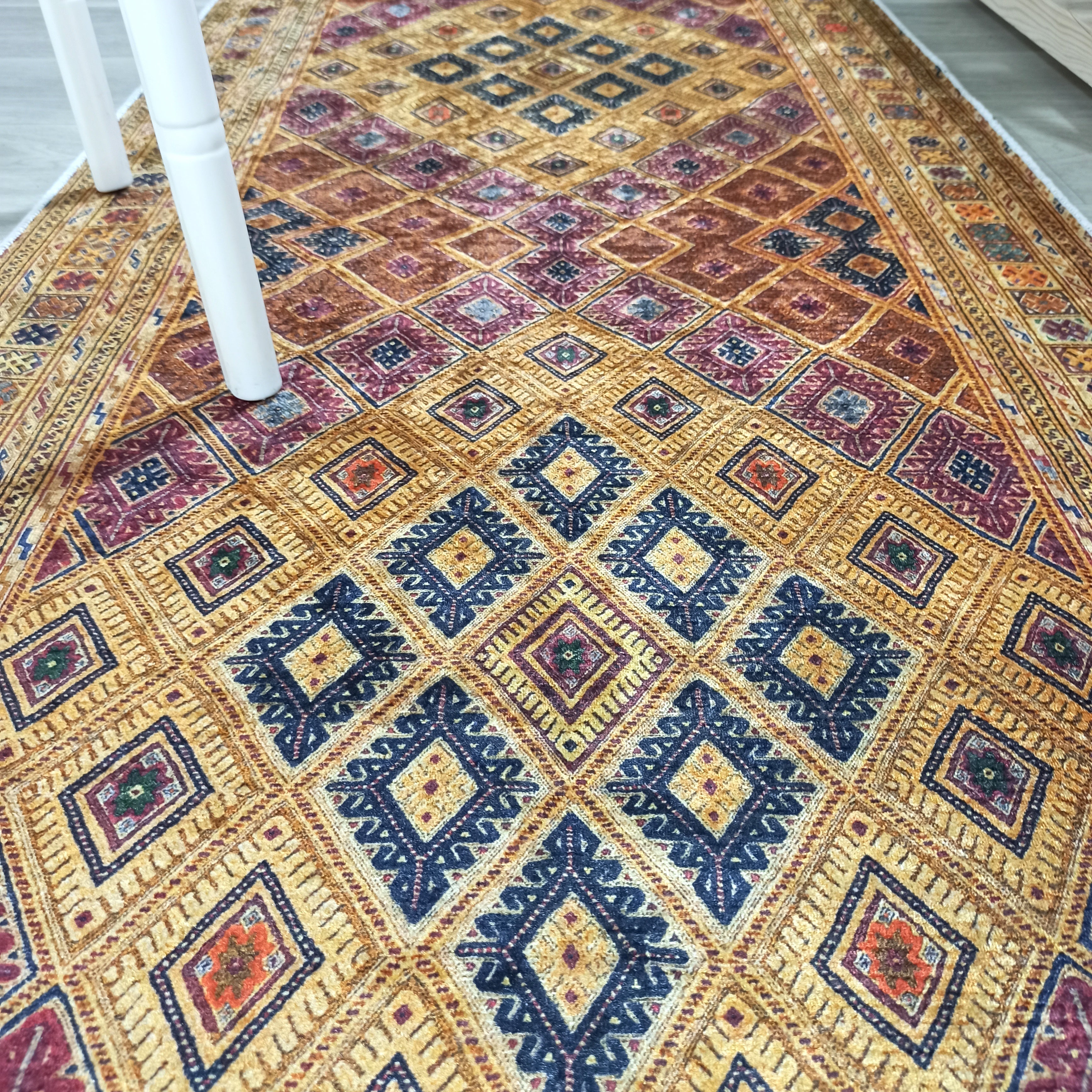 Emra Turkish Kilim Muted Orange Rug