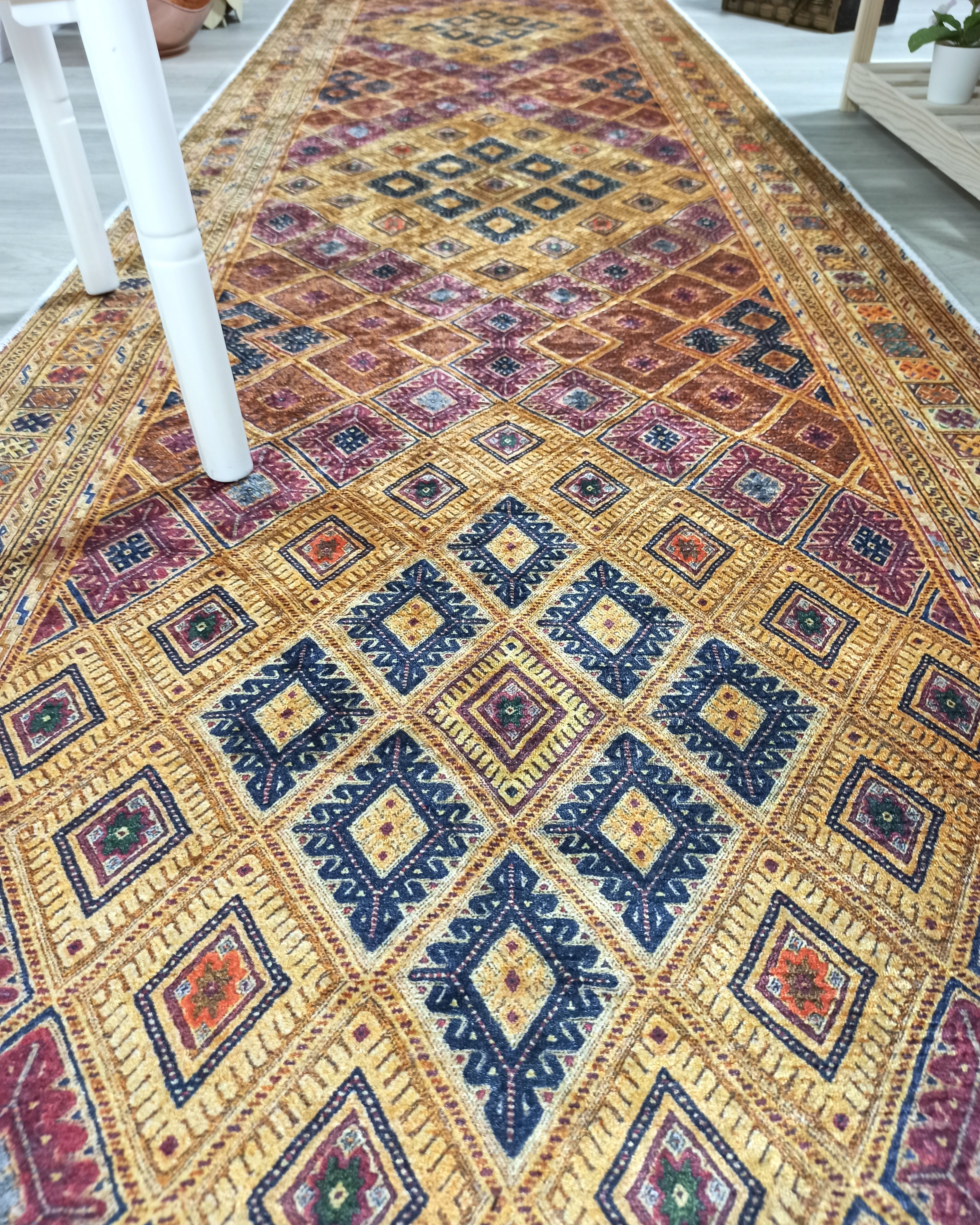 Emra Turkish Kilim Muted Orange Rug