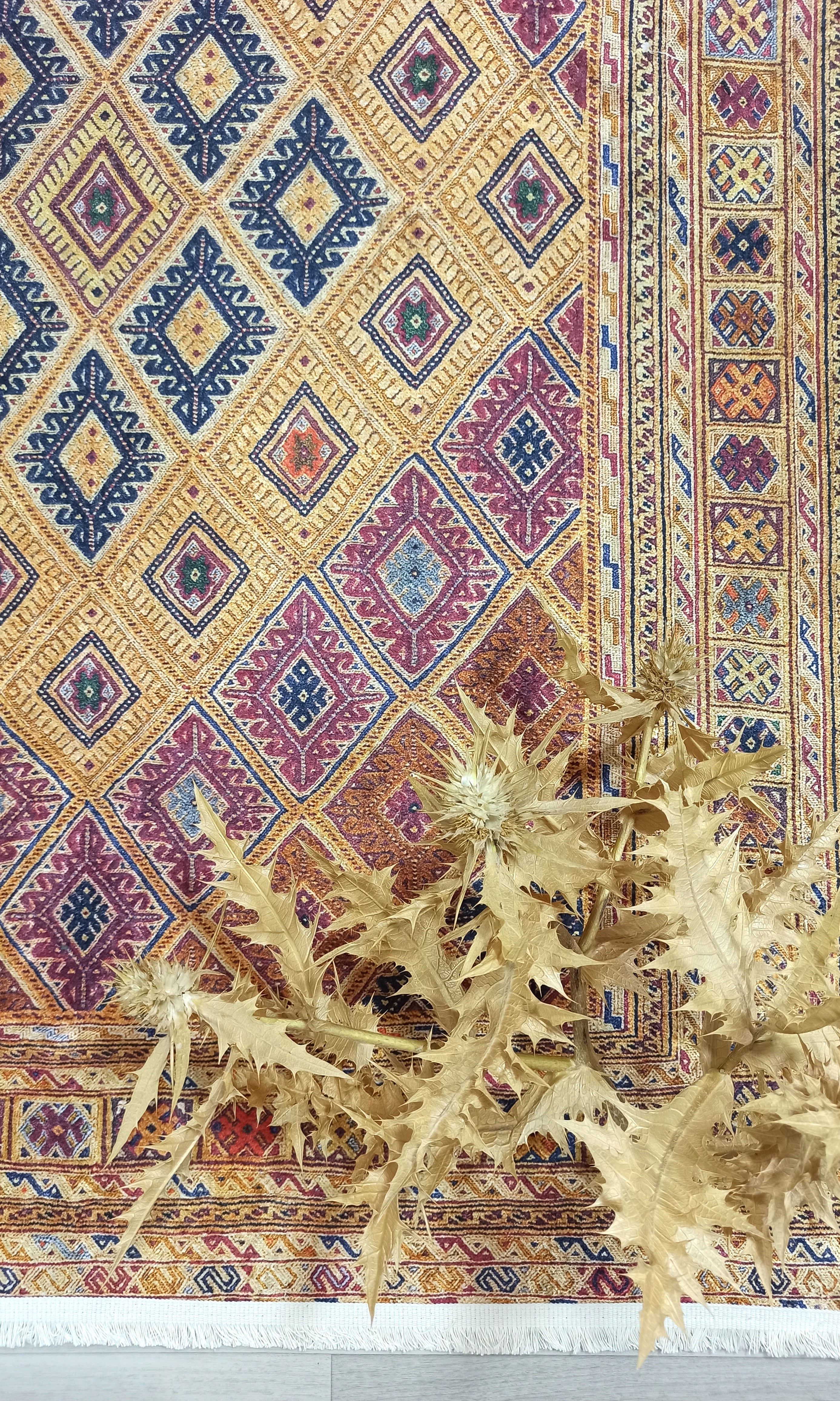 Emra Turkish Kilim Muted Orange Rug