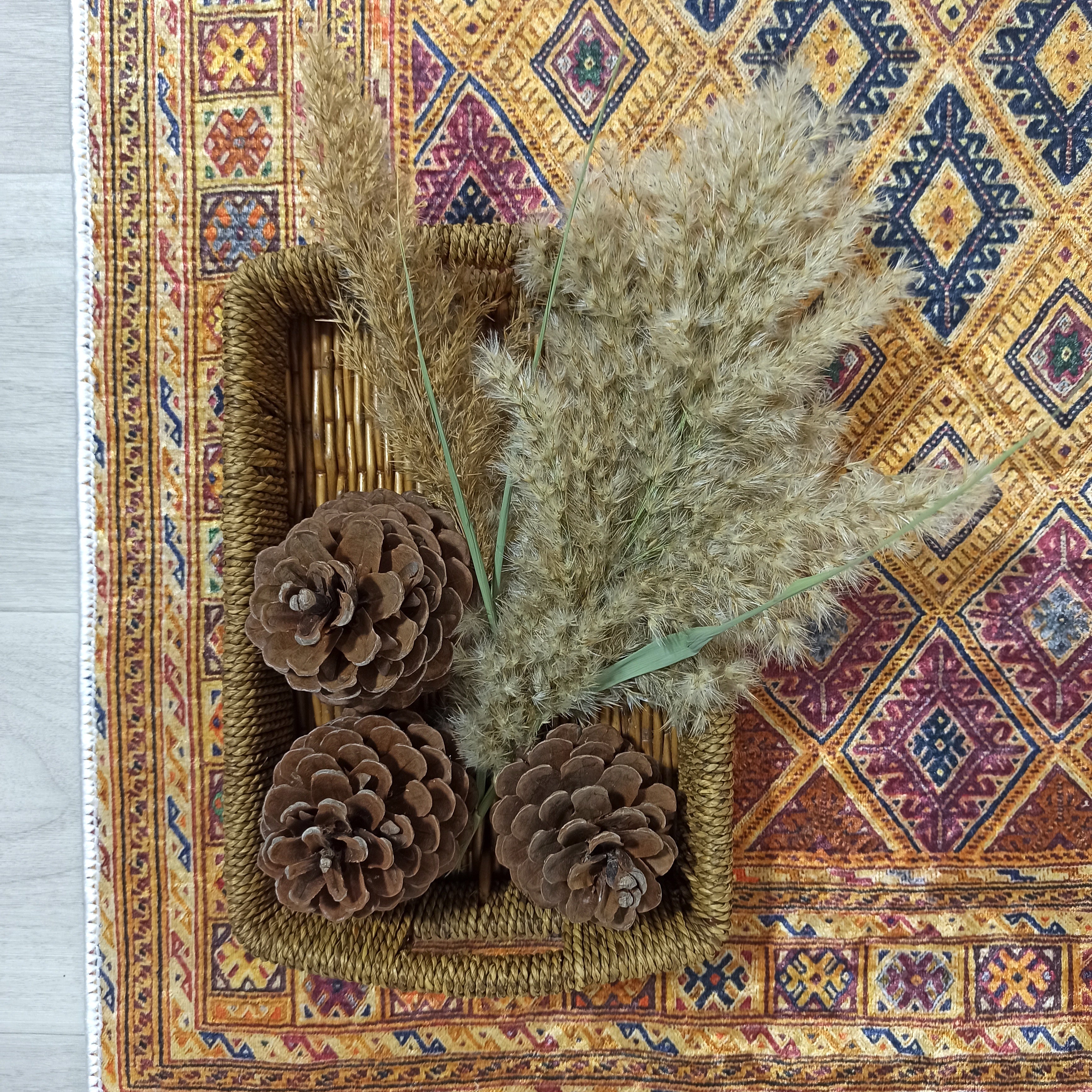 Emra Turkish Kilim Muted Orange Rug