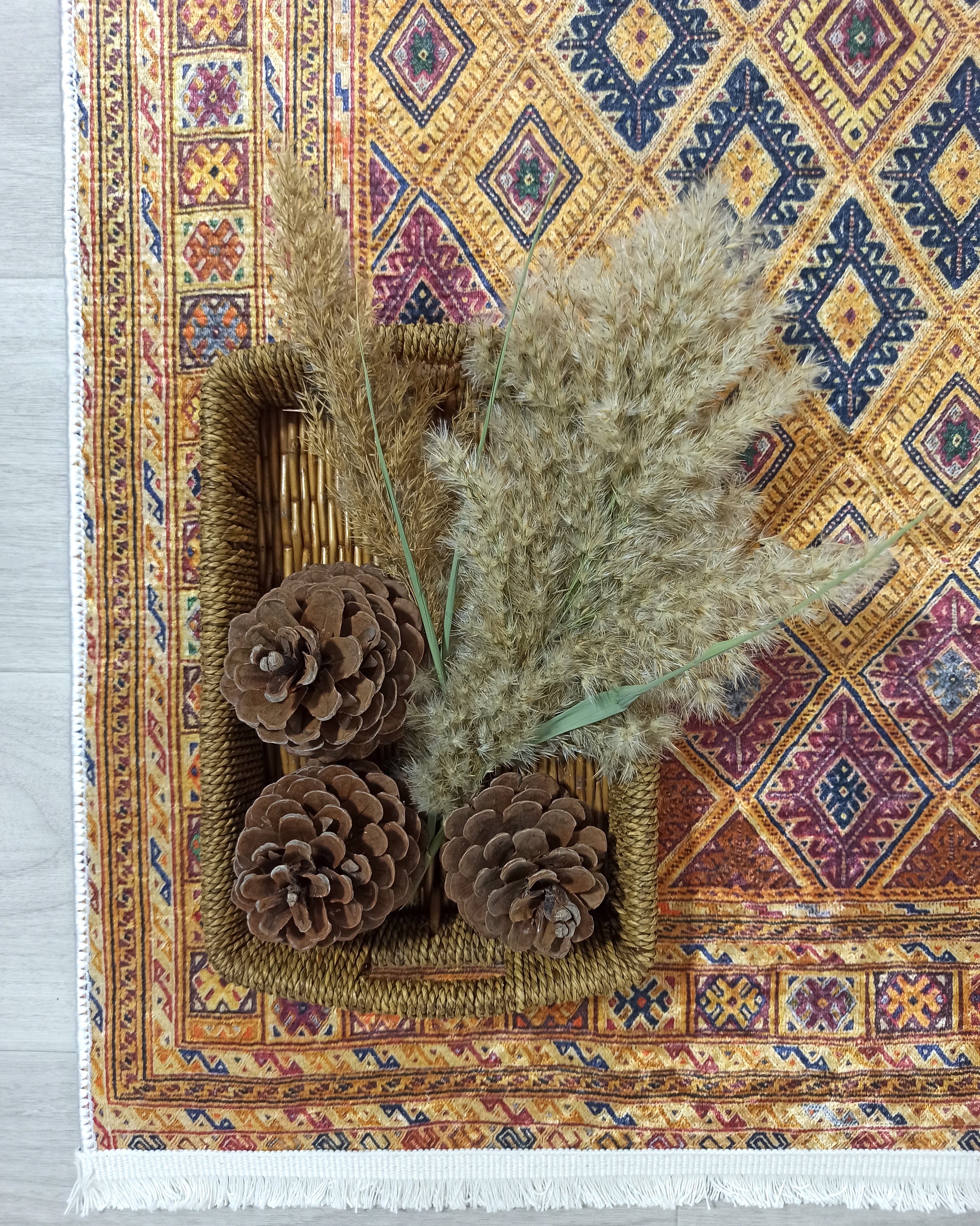 Emra Turkish Kilim Muted Orange Rug