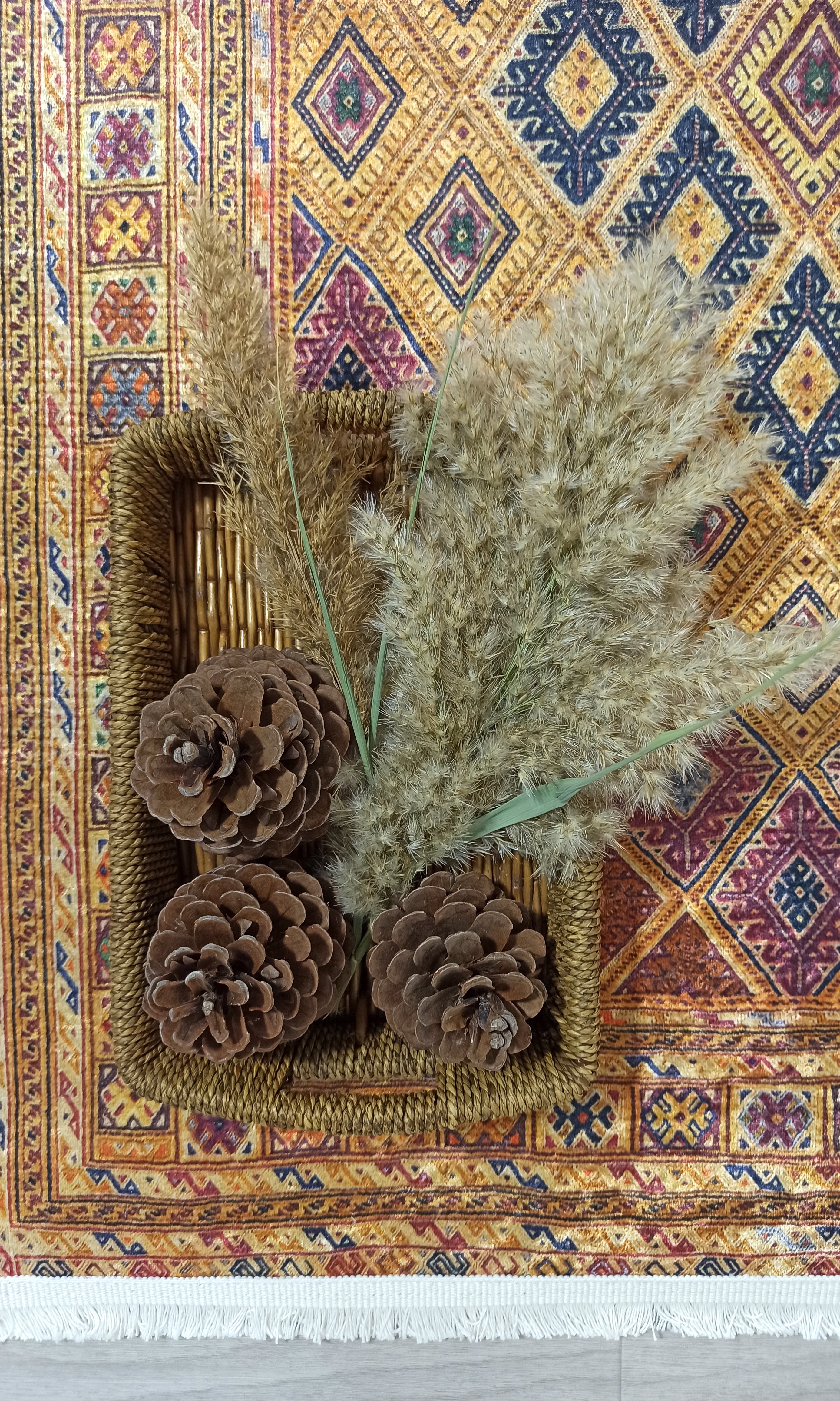 Emra Turkish Kilim Muted Orange Rug