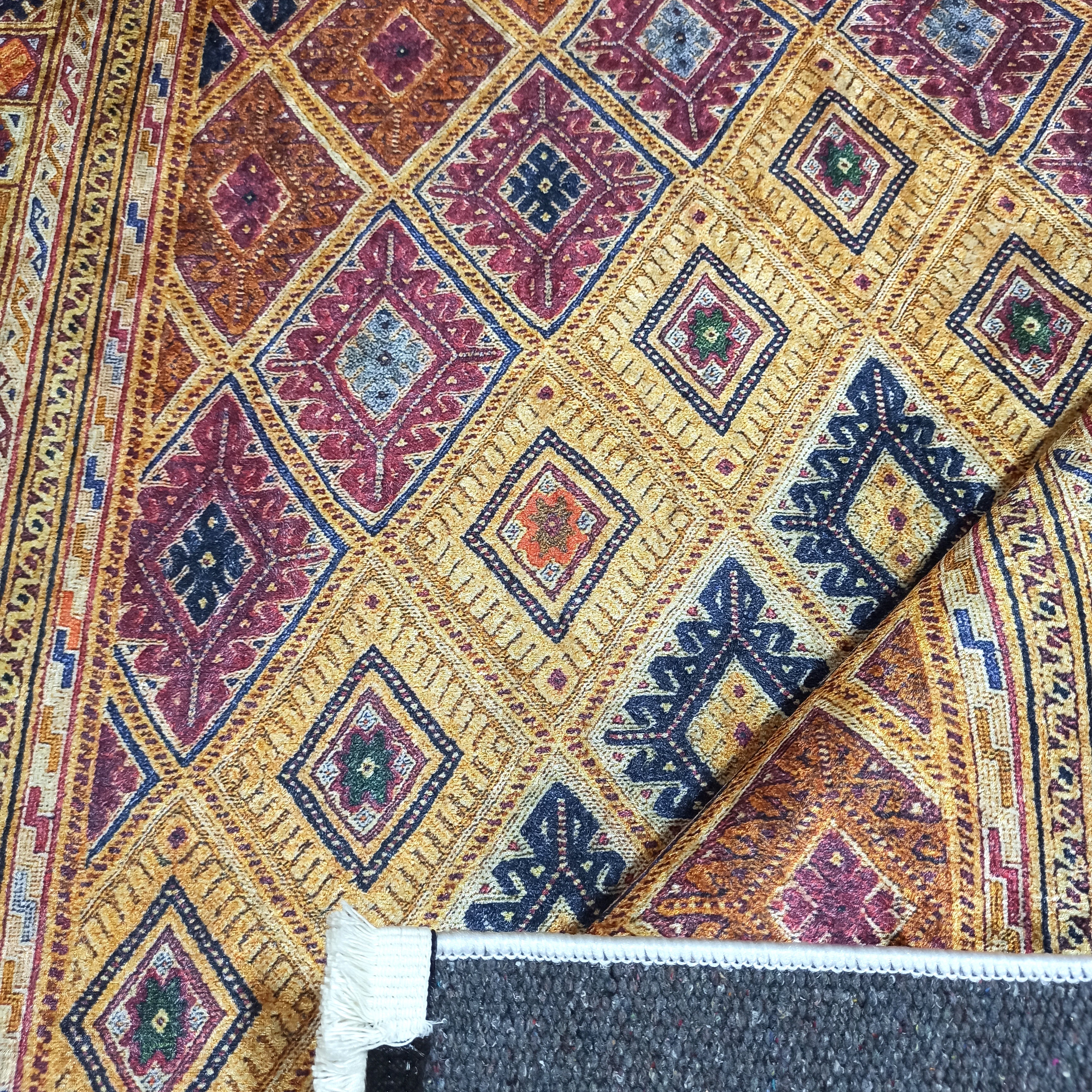 Emra Turkish Kilim Muted Orange Rug