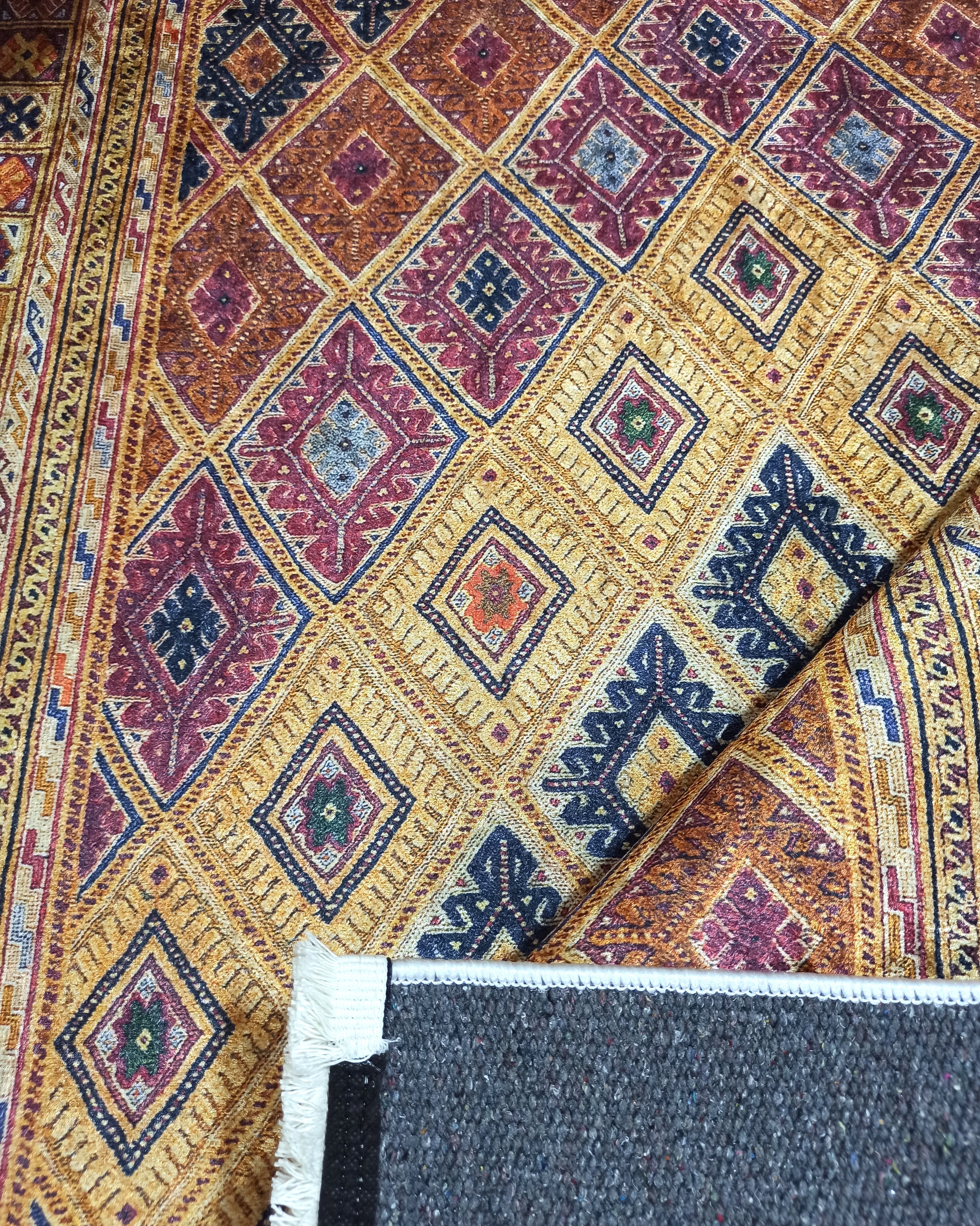 Emra Turkish Kilim Muted Orange Rug