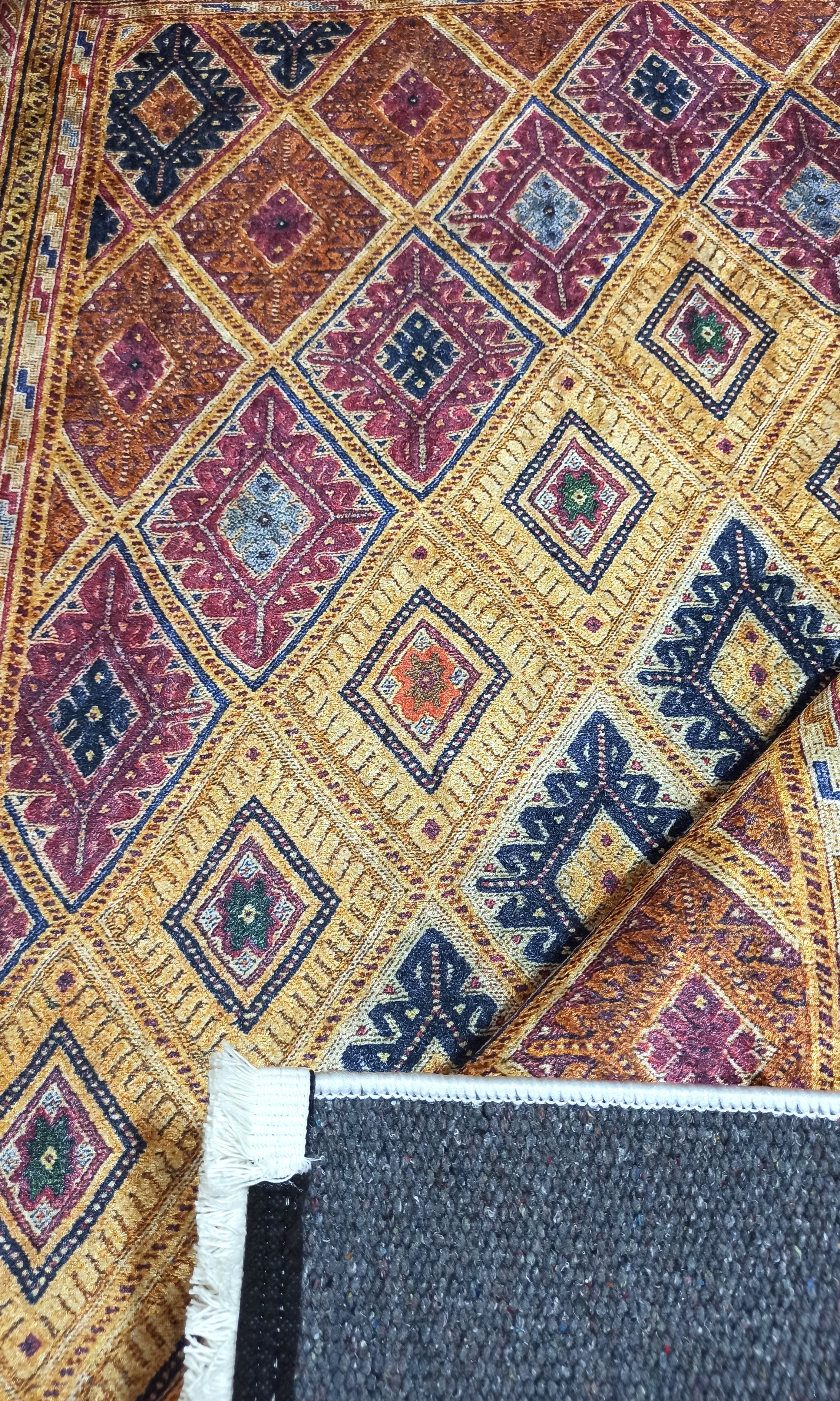 Emra Turkish Kilim Muted Orange Rug