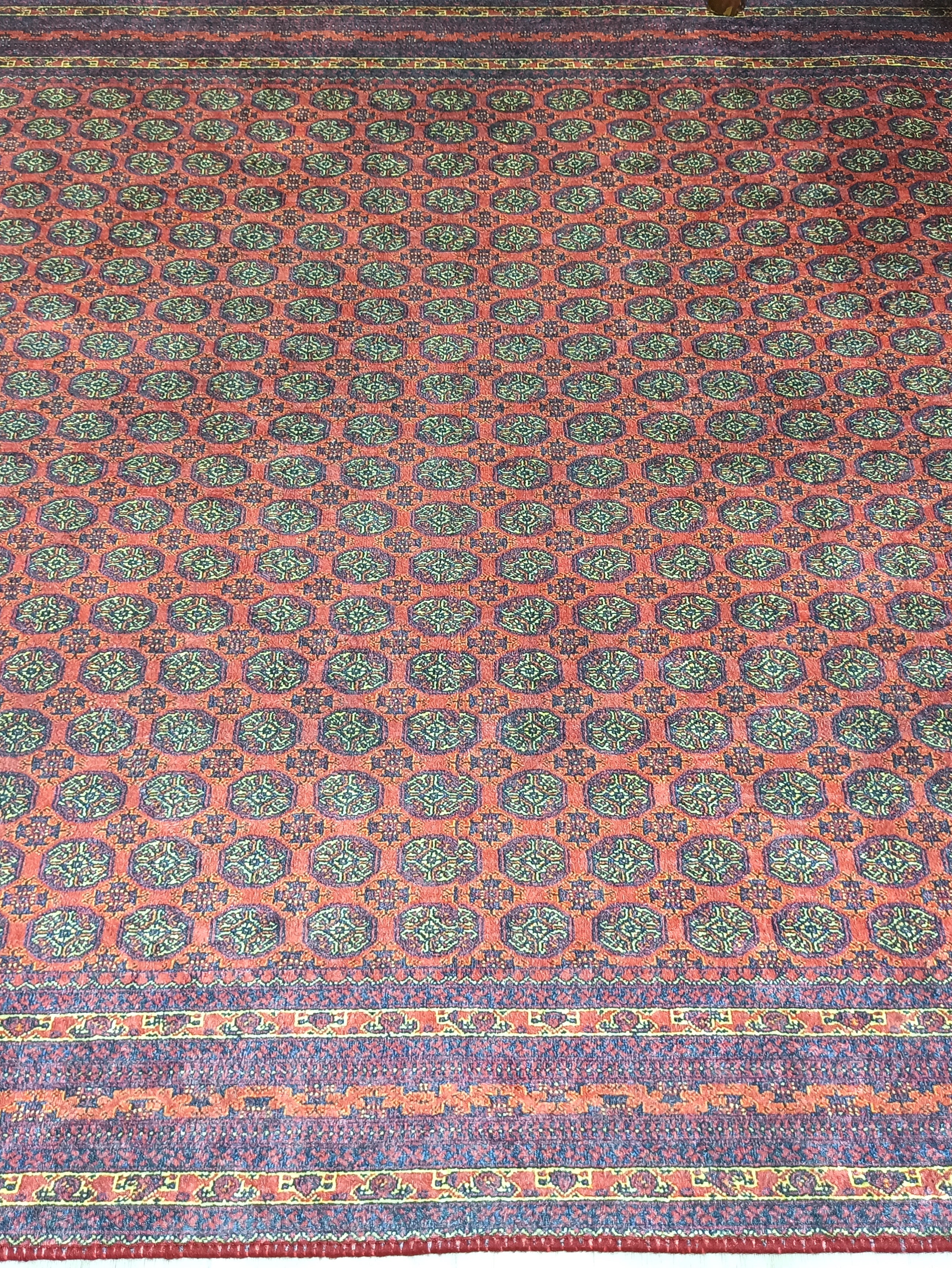 Turkish Kilim Muted Red Turkmen Style Vintage Rug