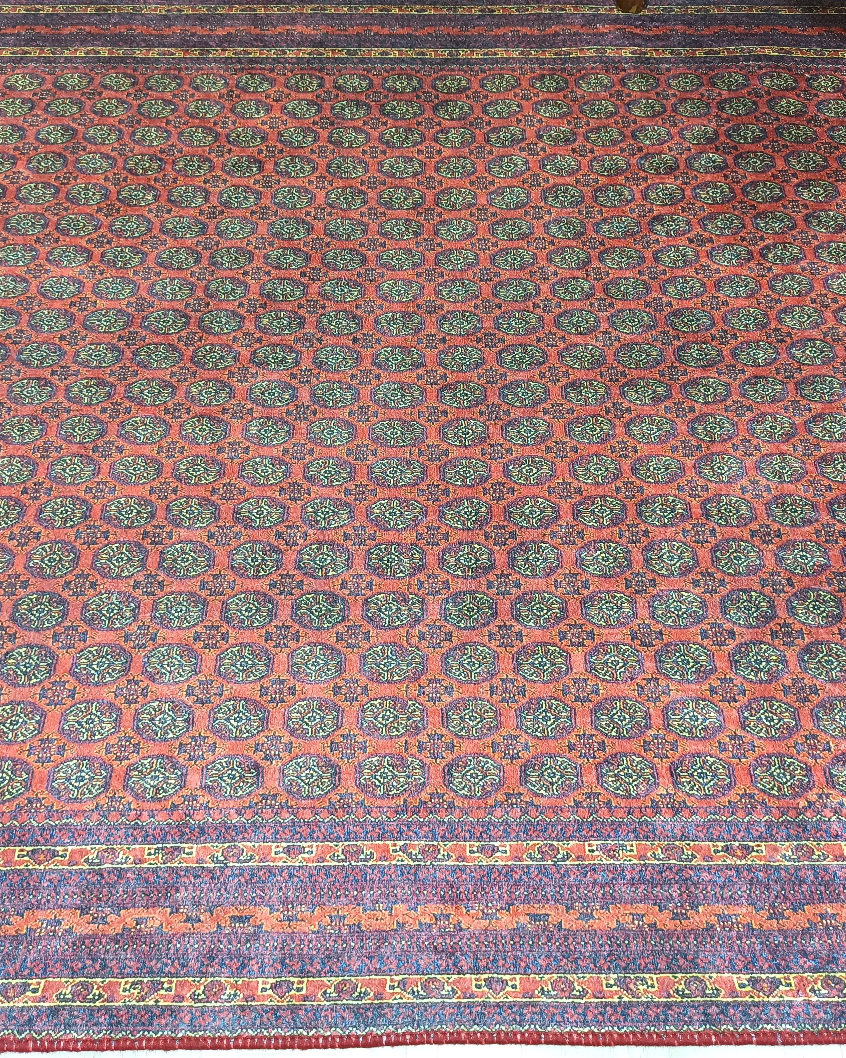 Turkish Kilim Muted Red Turkmen Style Vintage Rug