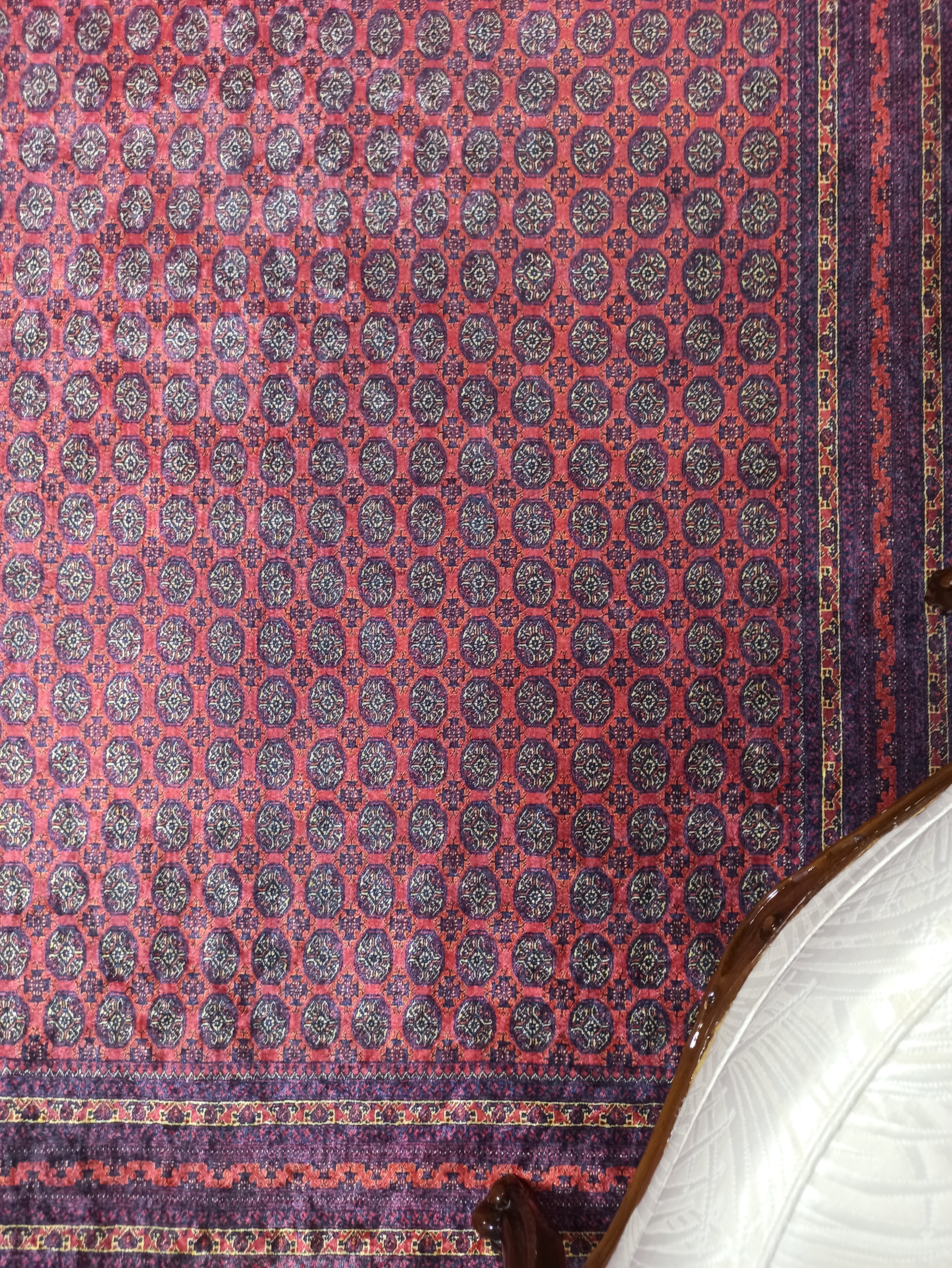 Turkish Kilim Muted Red Turkmen Style Vintage Rug