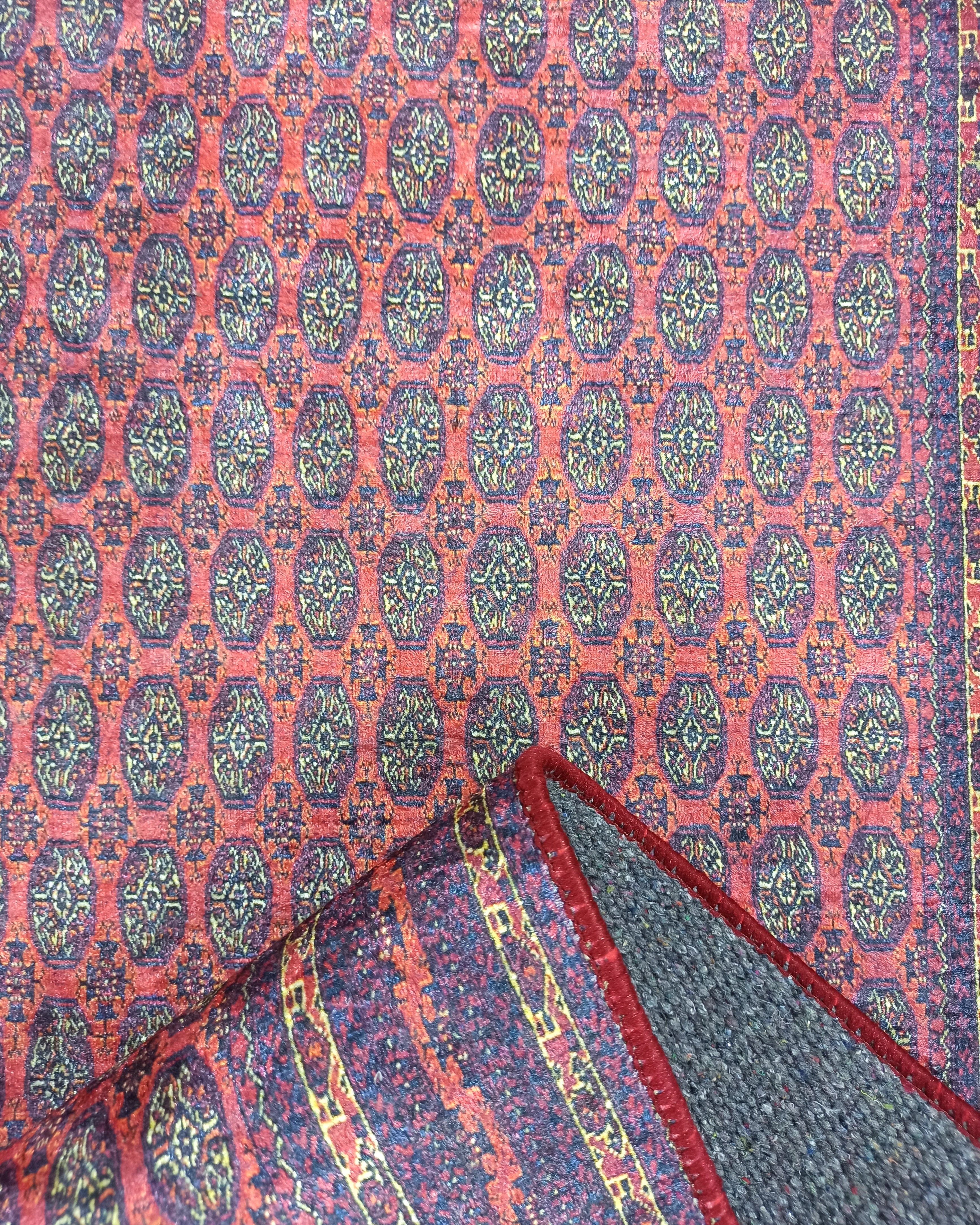 Turkish Kilim Muted Red Turkmen Style Vintage Rug