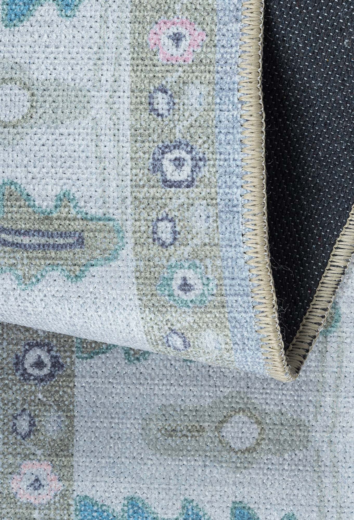 Aviana Pastel Lavender Modern Oushak Rug