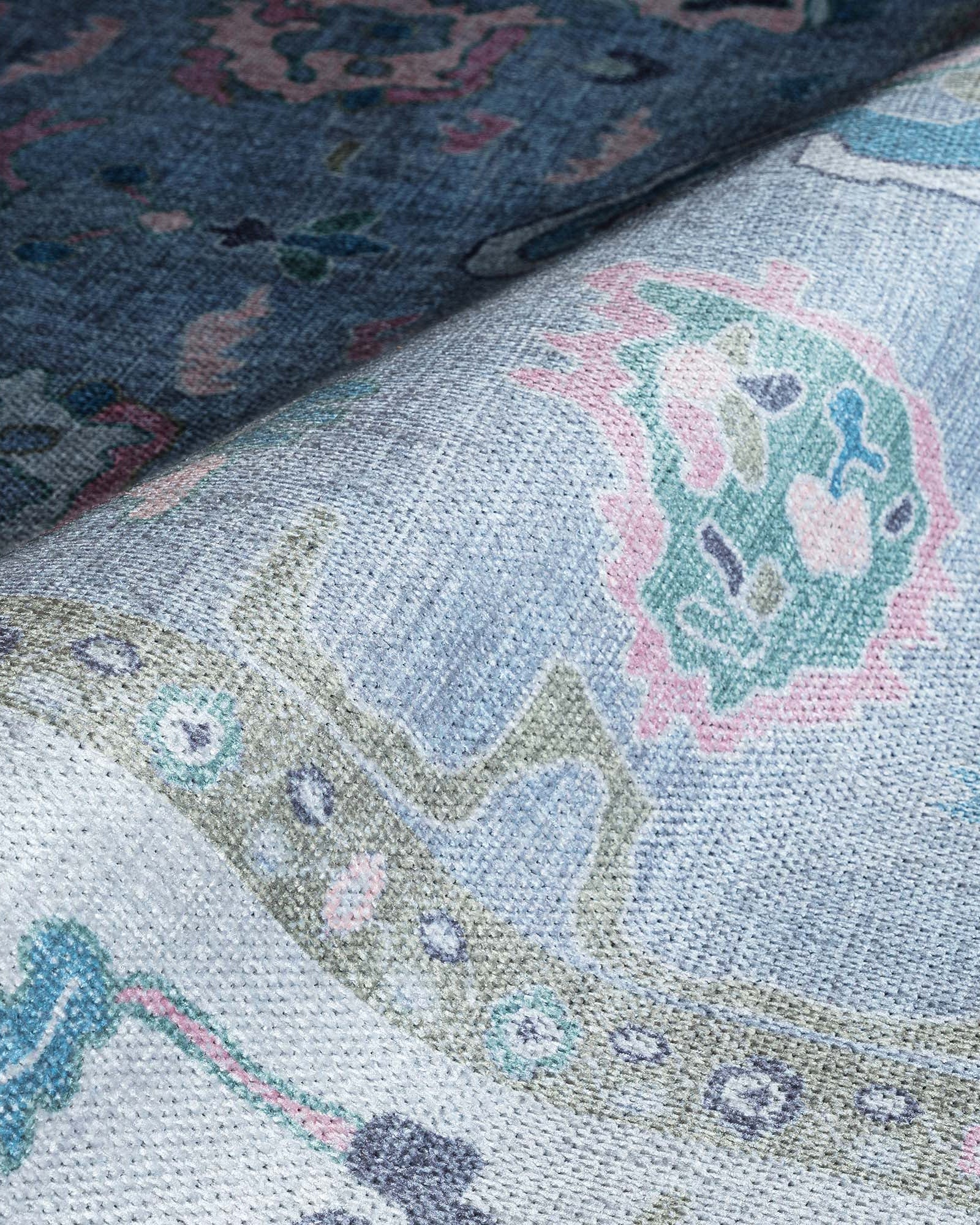 Aviana Pastel Lavender Modern Oushak Rug