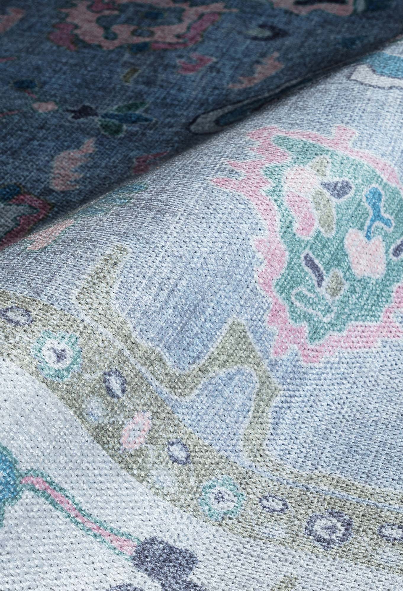 Aviana Pastel Lavender Modern Oushak Rug