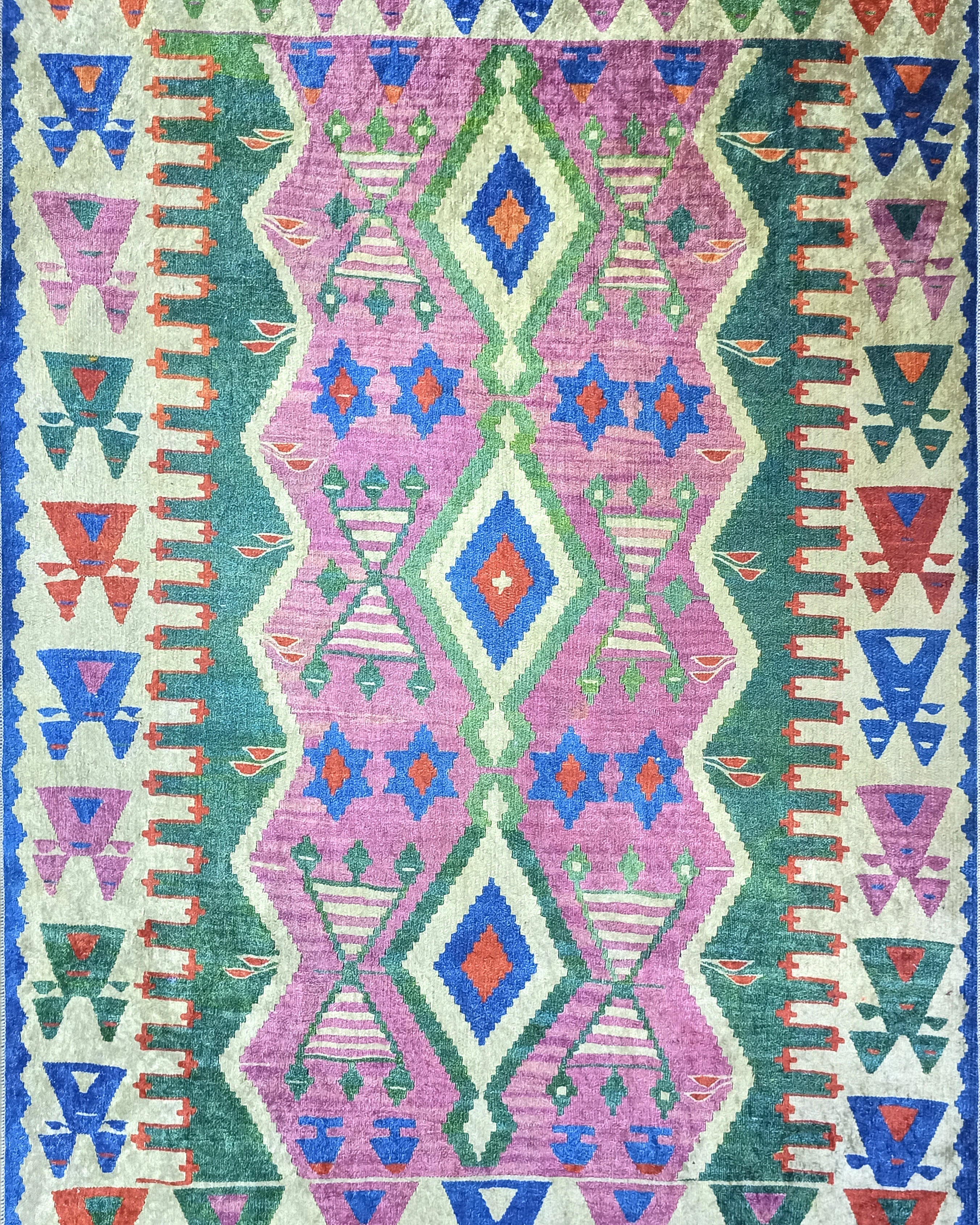 Kilim Style Rug, Colourful, Modern Home Décor