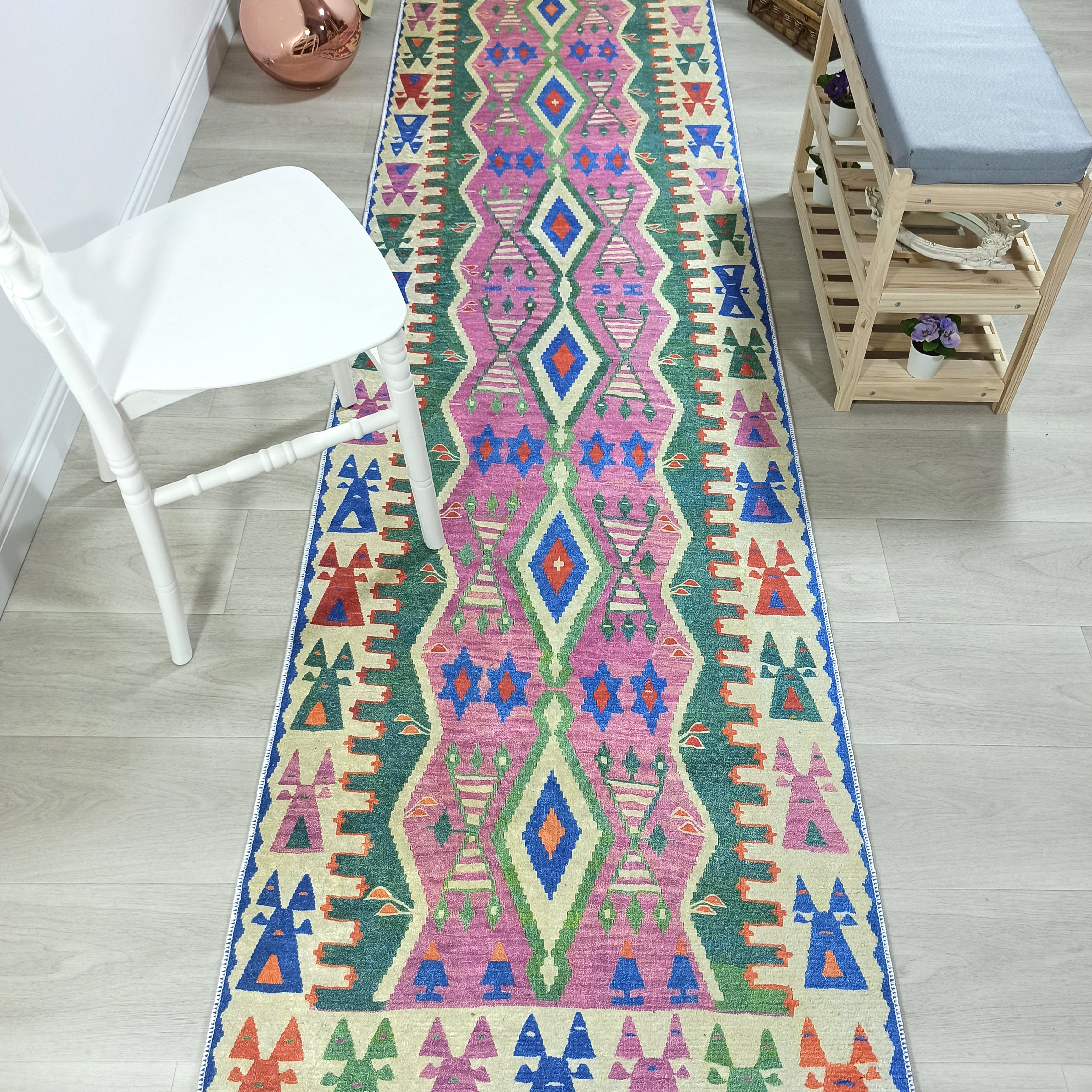 Kilim Style Rug, Colourful, Modern Home Décor