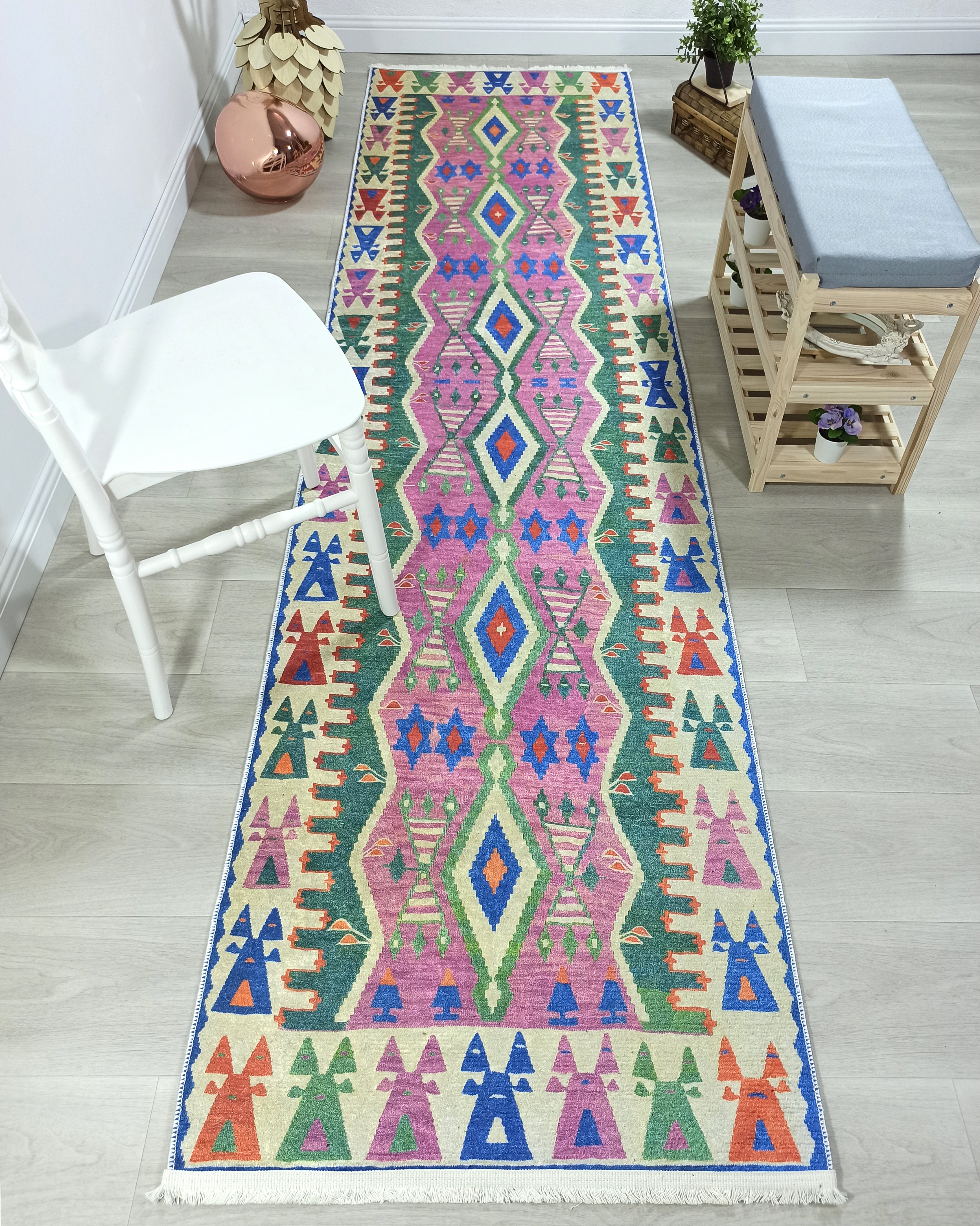 Kilim Style Rug, Colourful, Modern Home Décor