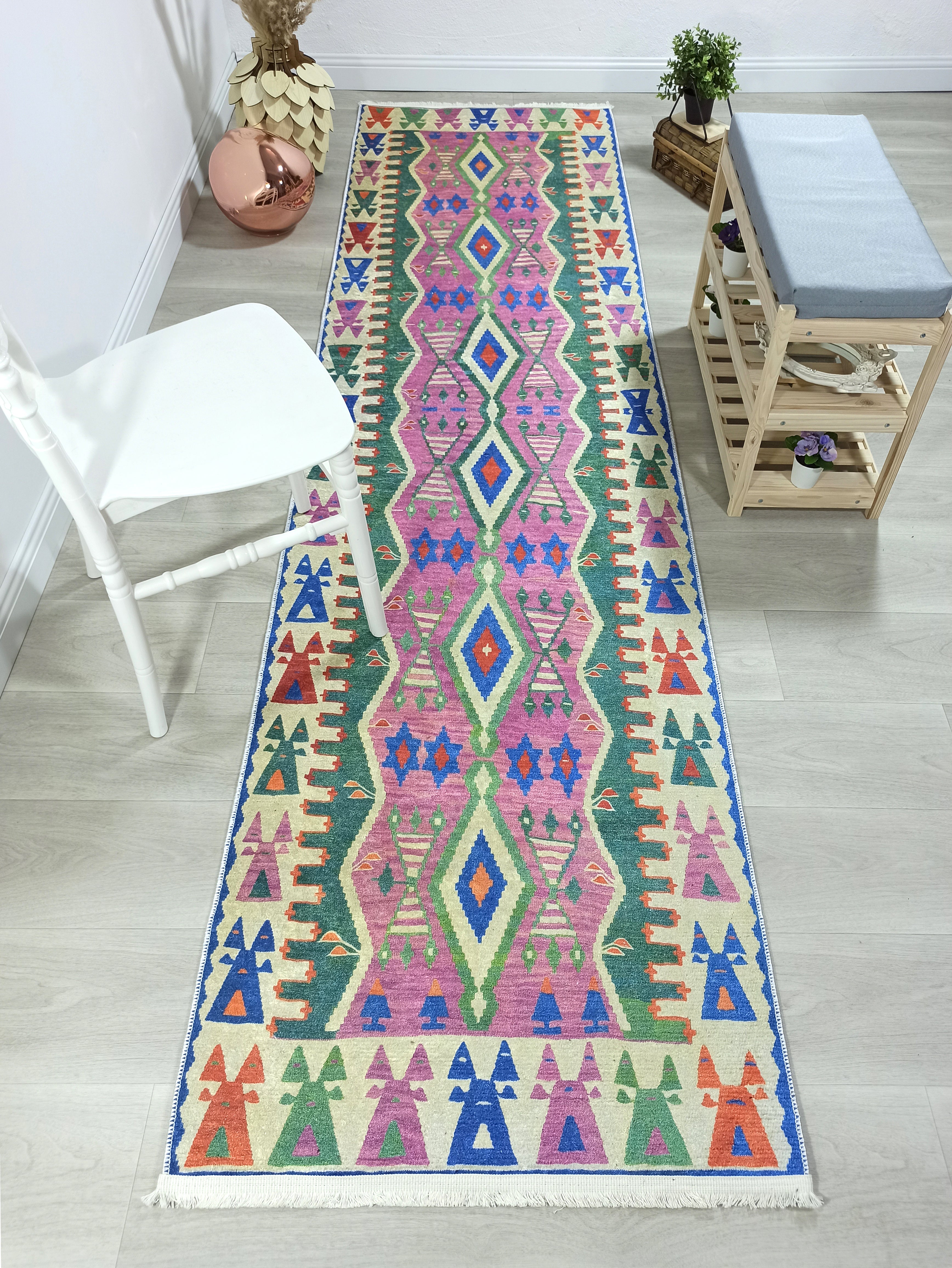 Kilim Style Rug, Colourful, Modern Home Décor