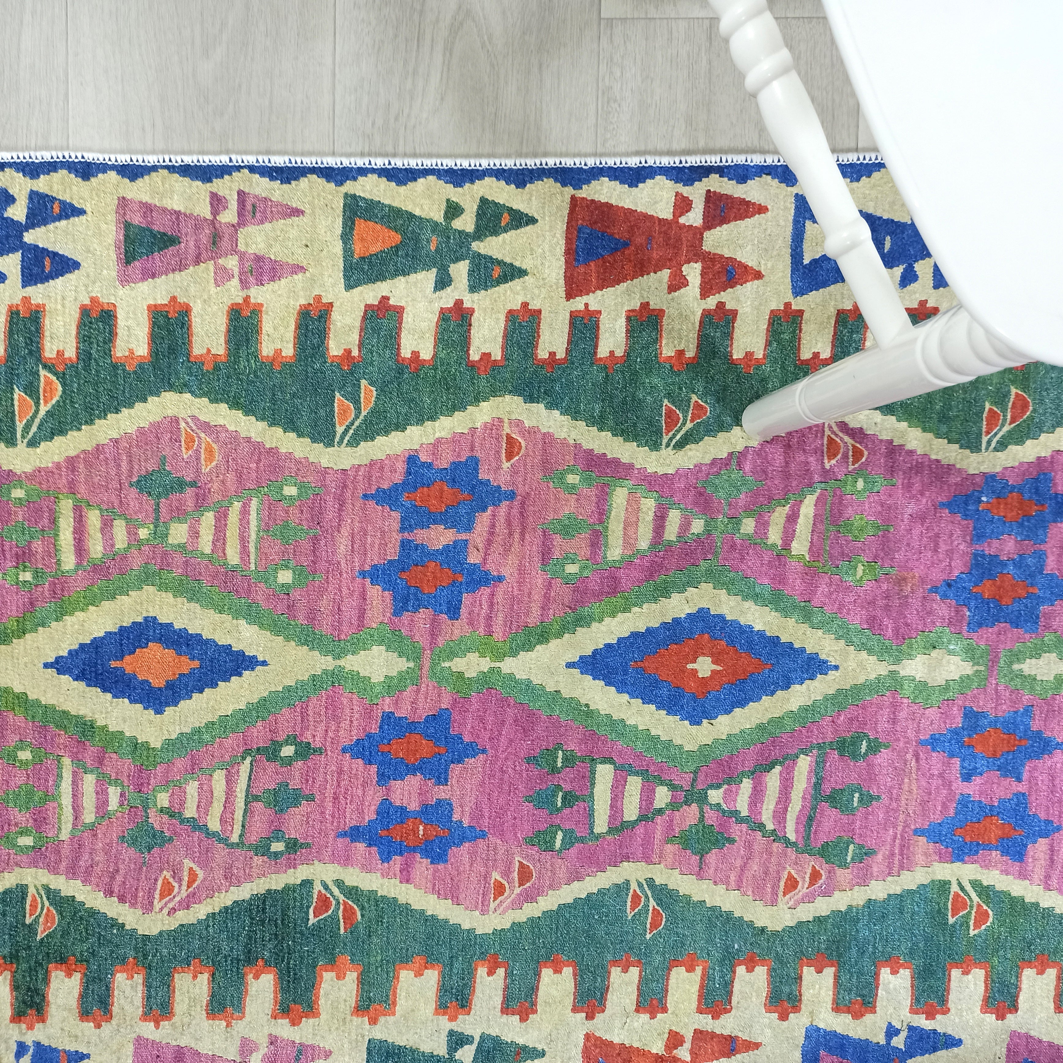 Kilim Style Rug, Colourful, Modern Home Décor