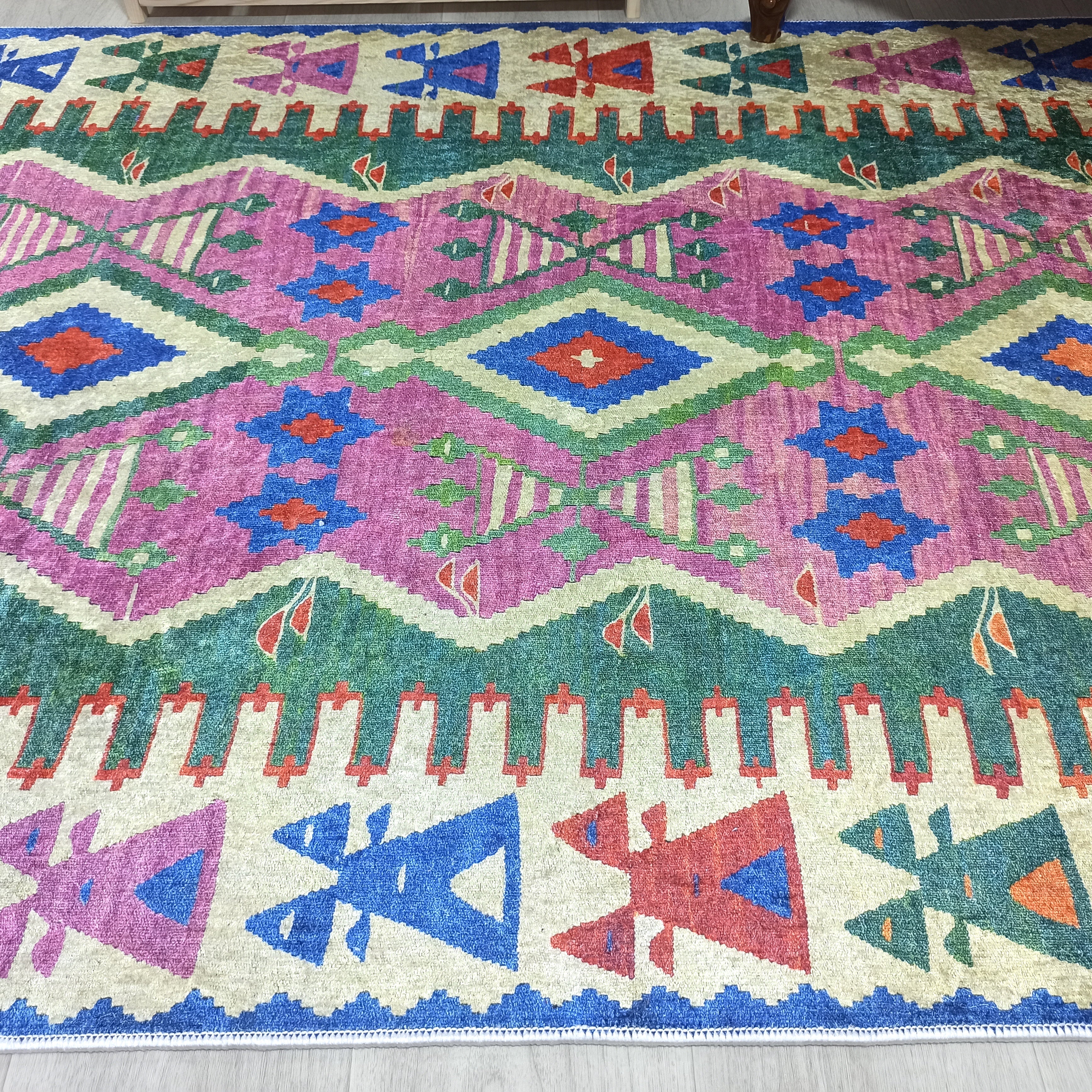 Kilim Style Rug, Colourful, Modern Home Décor