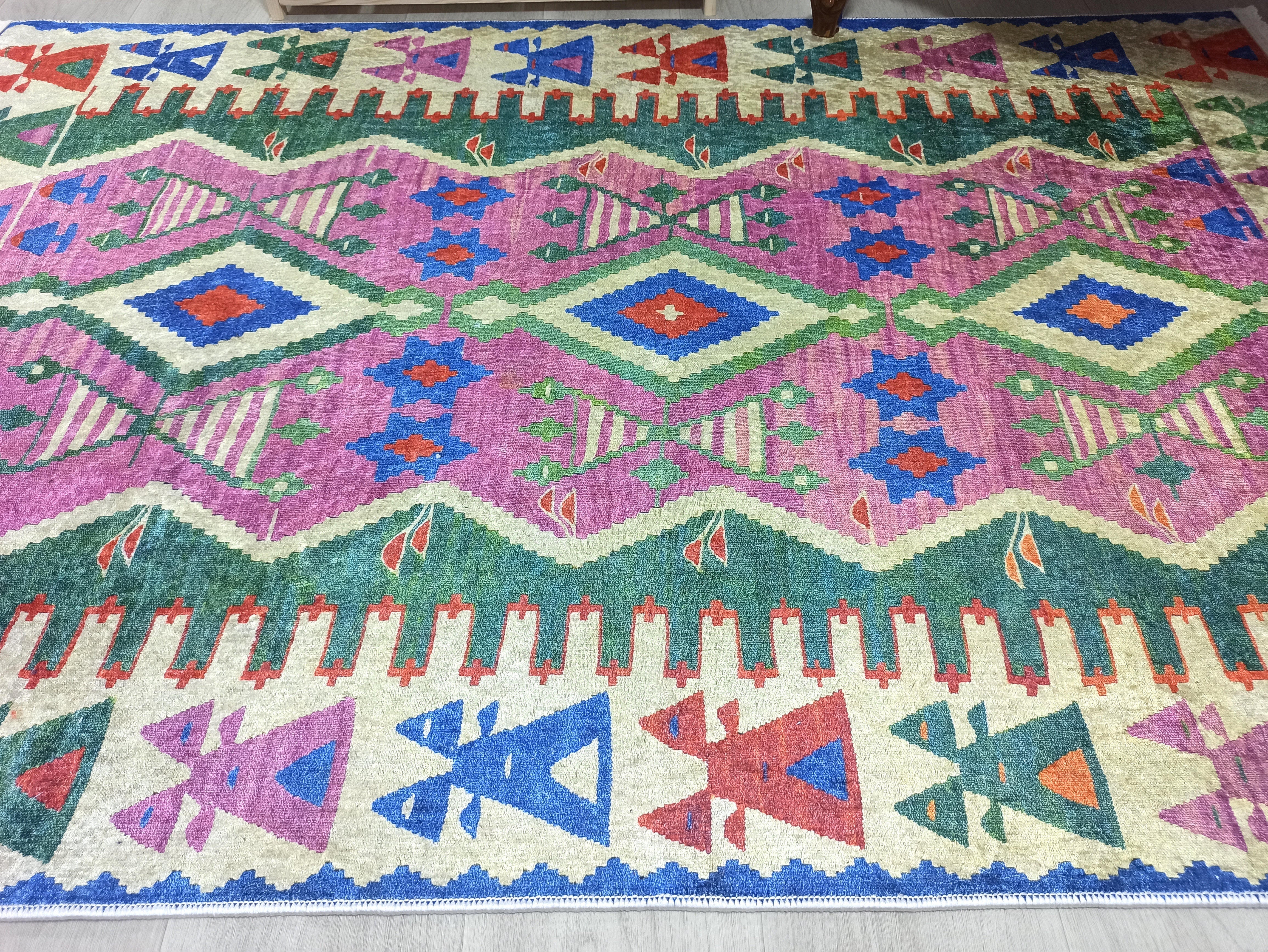 Kilim Style Rug, Colourful, Modern Home Décor