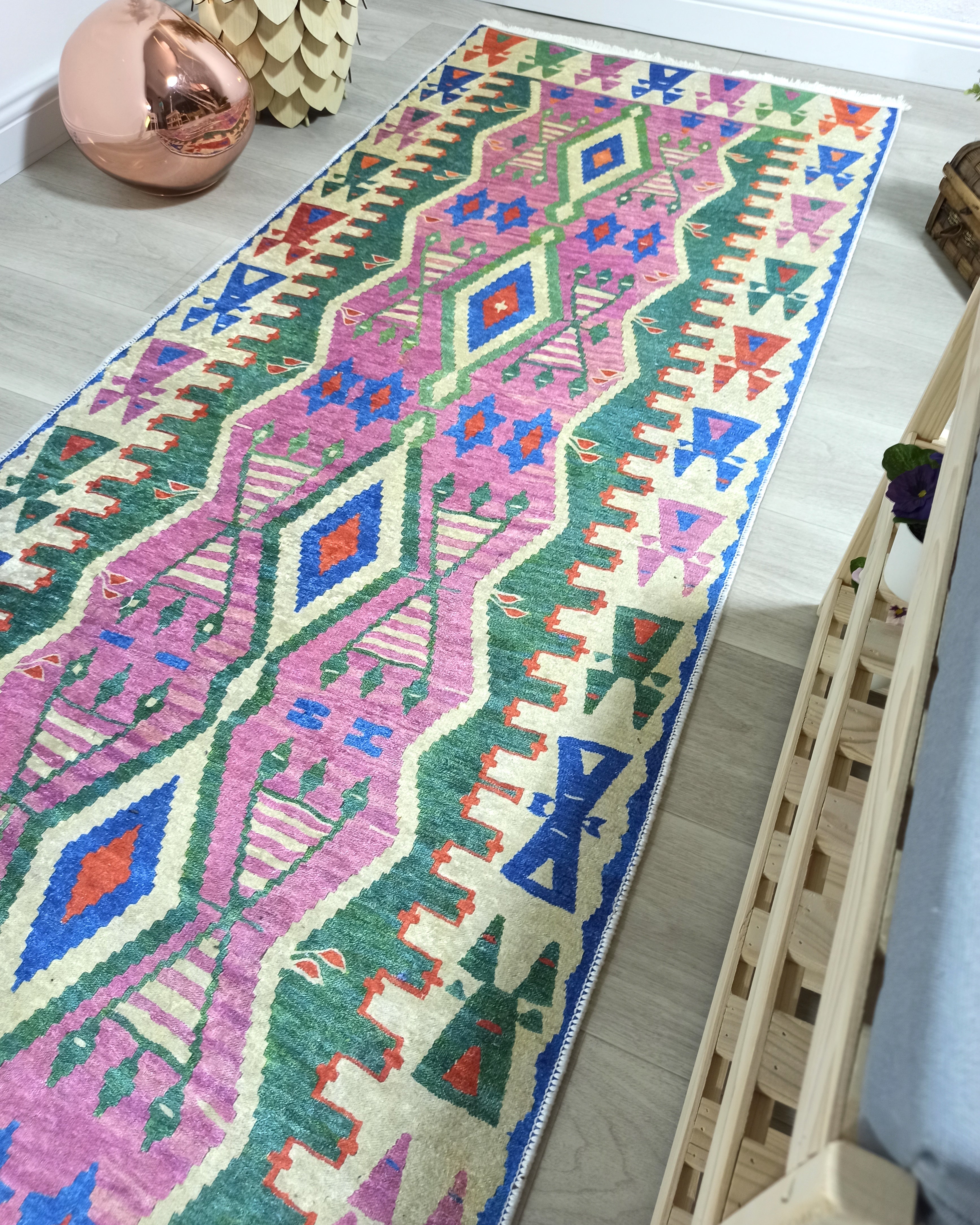 Kilim Style Rug, Colourful, Modern Home Décor