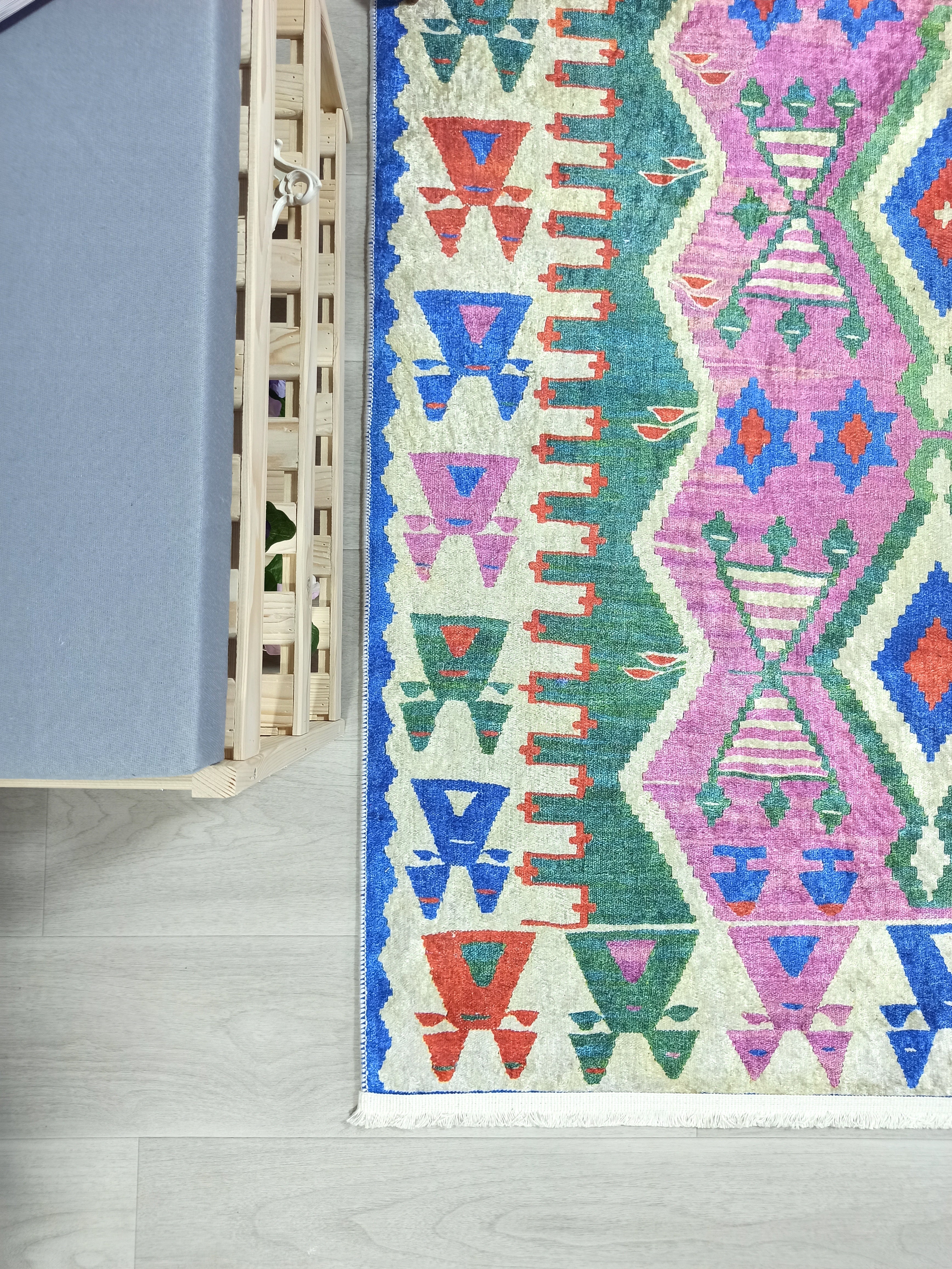 Kilim Style Rug, Colourful, Modern Home Décor