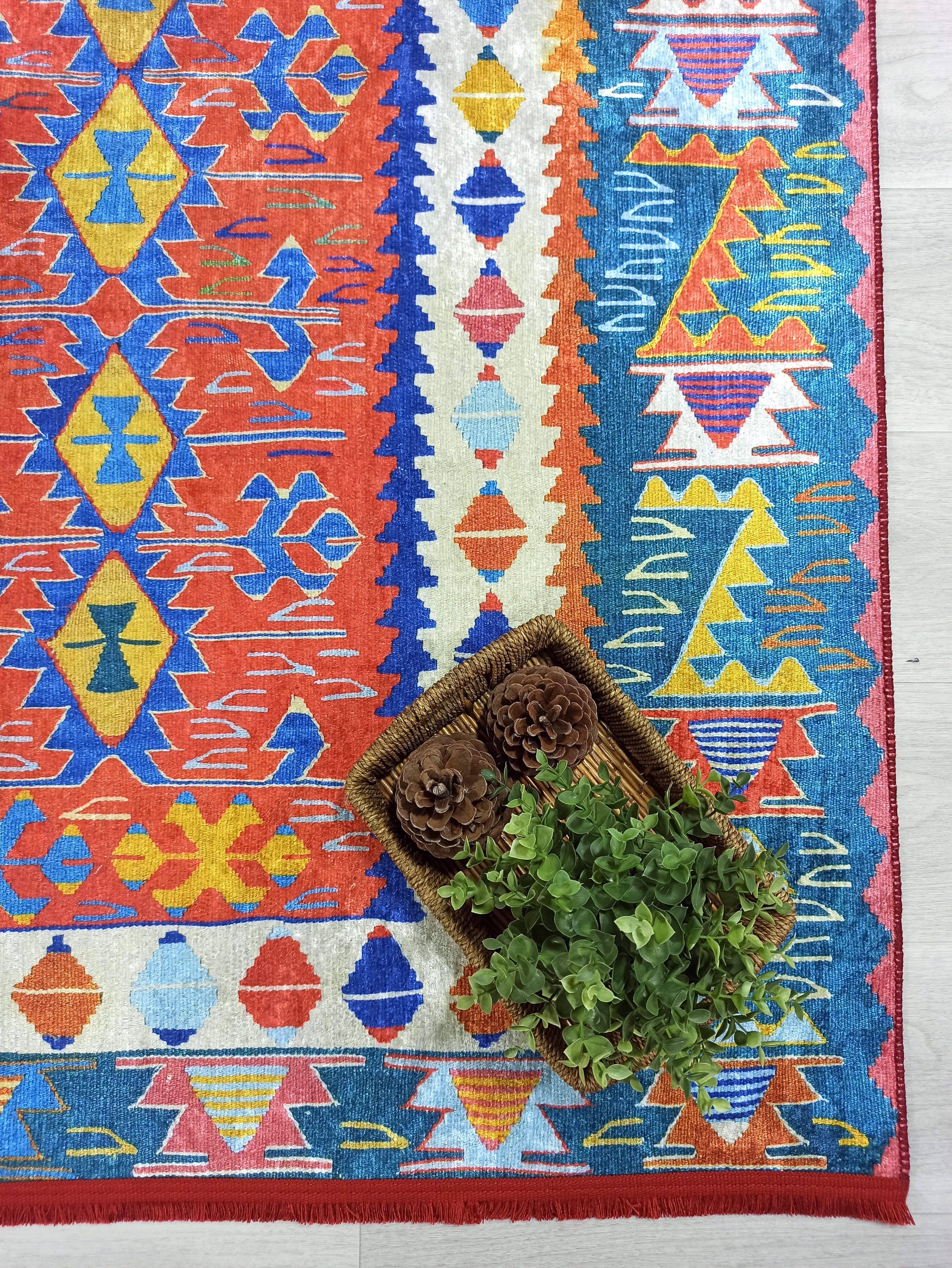 Kilim Style Runner & Rug, Multi Color Rug, Modern Home DΓ©cor