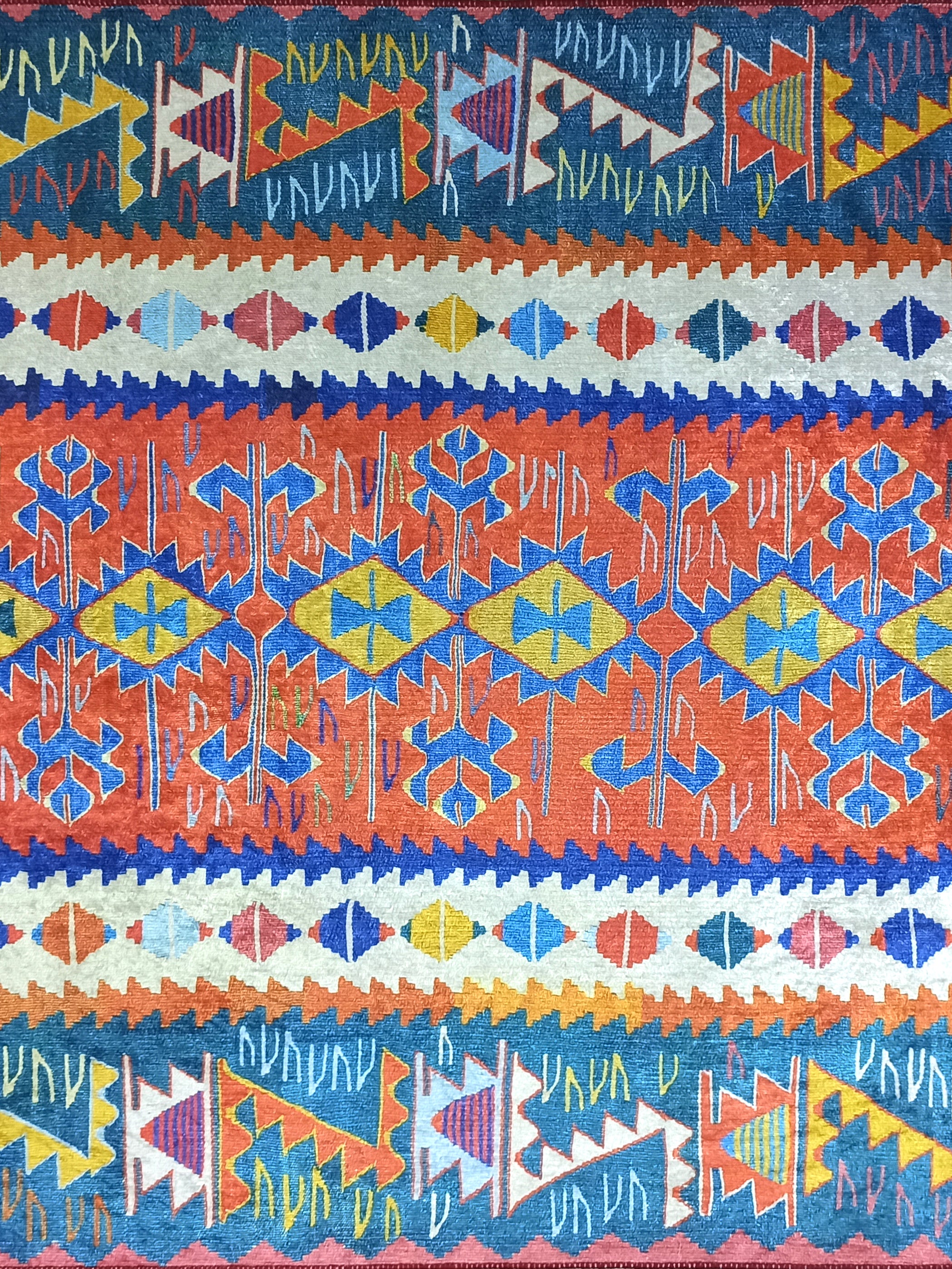 Kilim Style Runner & Rug, Multi Color Rug, Modern Home DΓ©cor